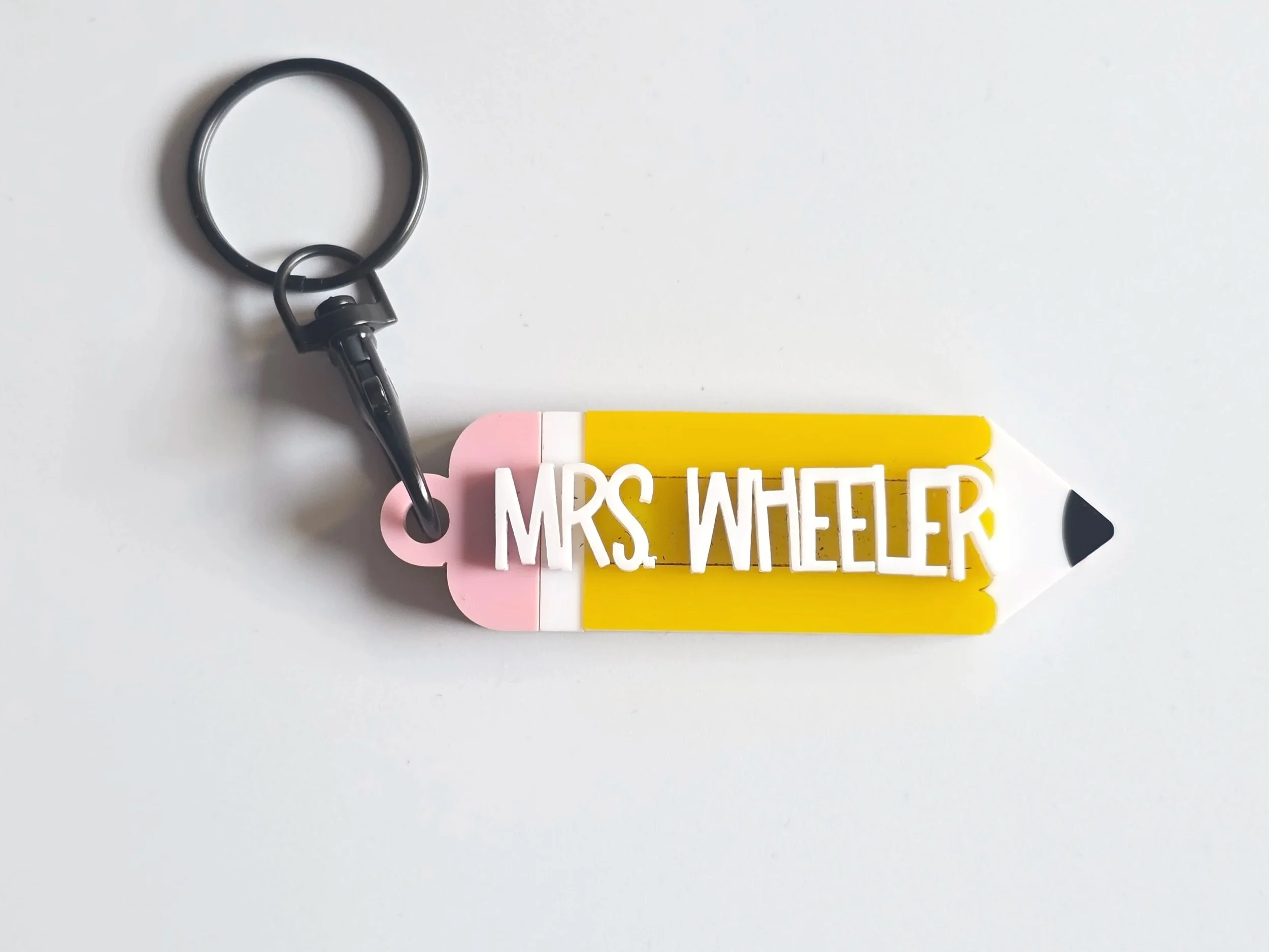 Personalized Teacher Keychain