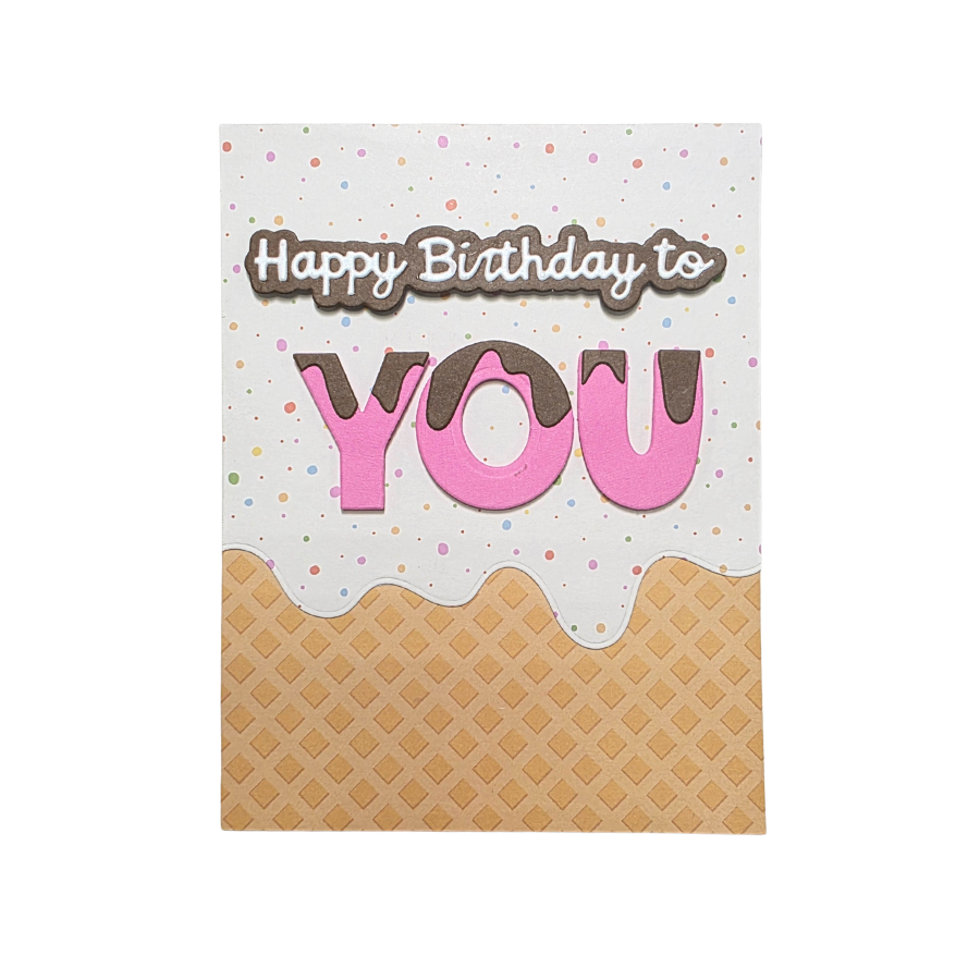 DIY ice cream birthday card