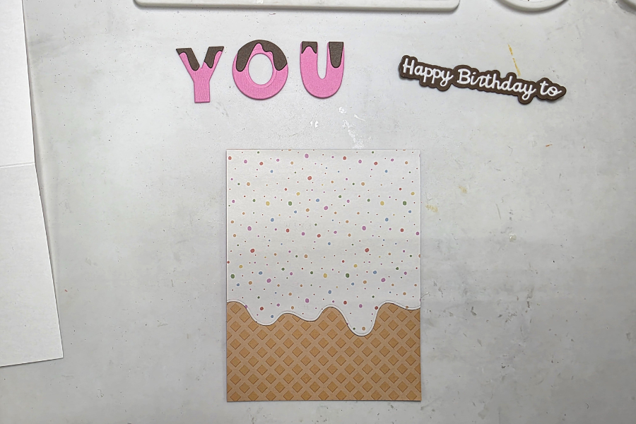 Die cutting birthday card tutorial