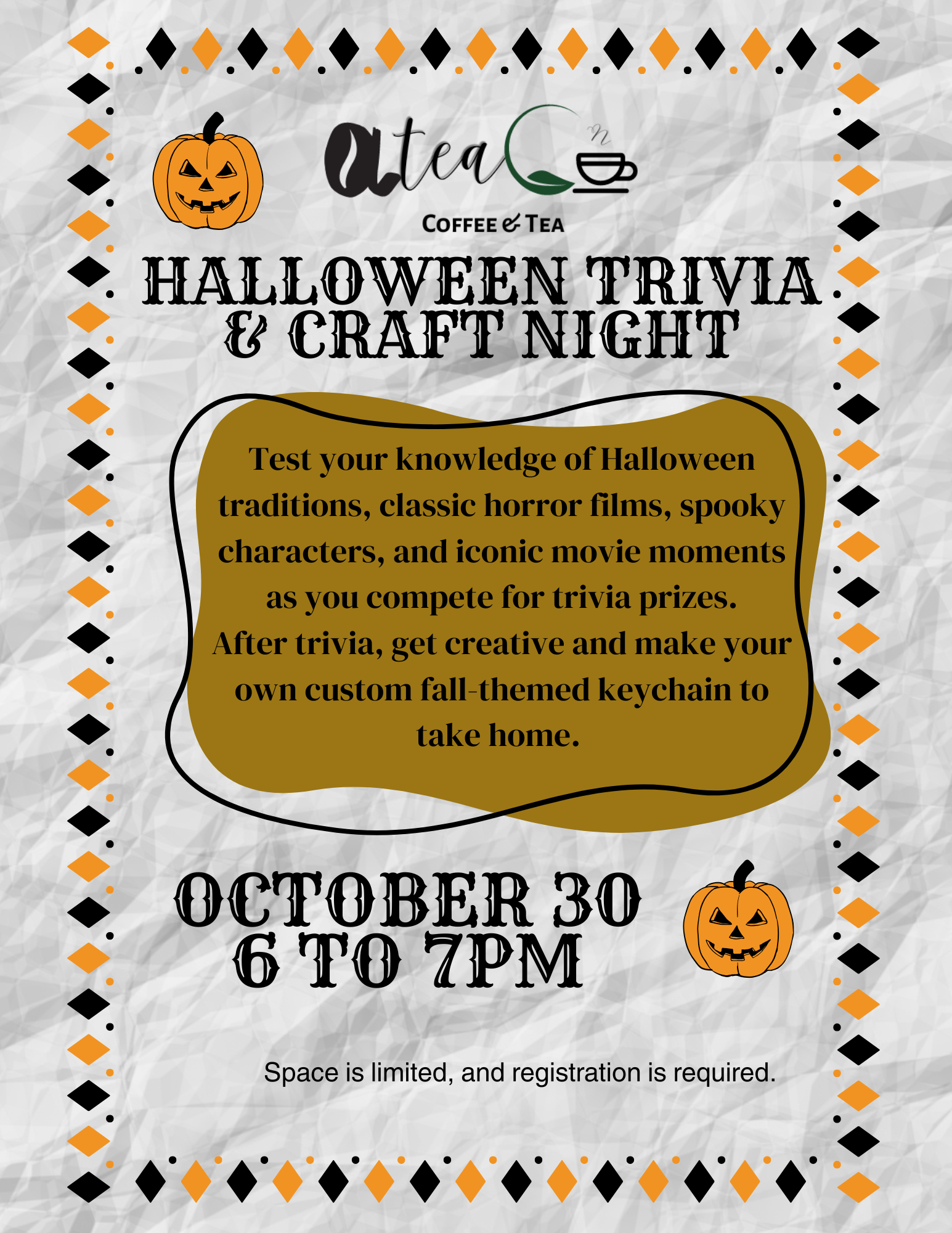 Halloween Trivia & Fall Keychain Craft Night