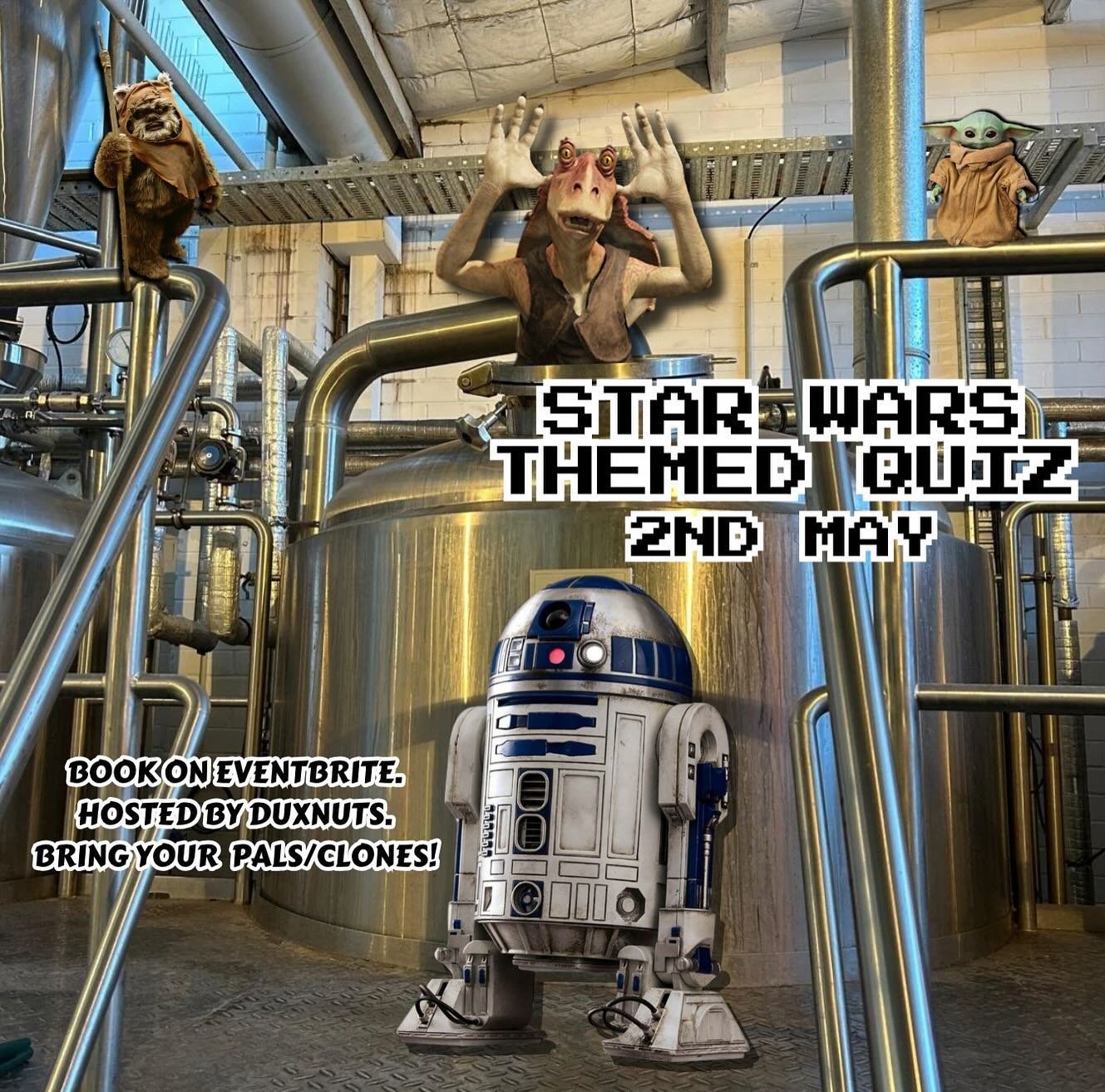 BUSY LIL&rsquo; MAY AHEAD 😘

Our first couple of events we&rsquo;d like to announce in May are:
our Star Wars Themed Quiz w/ @dux_nuts AND Mother&rsquo;s Day!

Bring your wookie, stormtrooper &amp; ewok loving pals down to Seasonal for the annual St