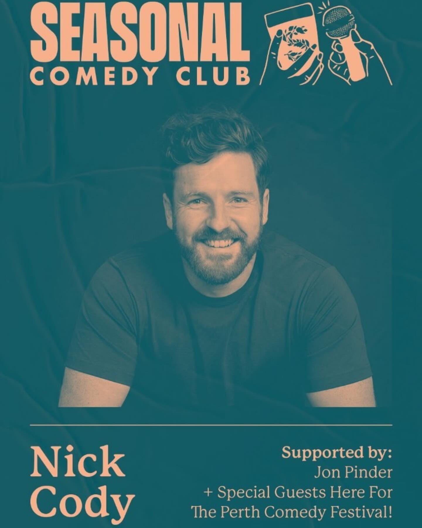 @seasonalcomedyclub_ is back again May 3rd, with @thenickcody and an awesome all star support. Scroll across to see Nick talk about something near and dear to us, DOGS! Joining him will be @jonpindercomedy and a select bunch of comedians from the @pe