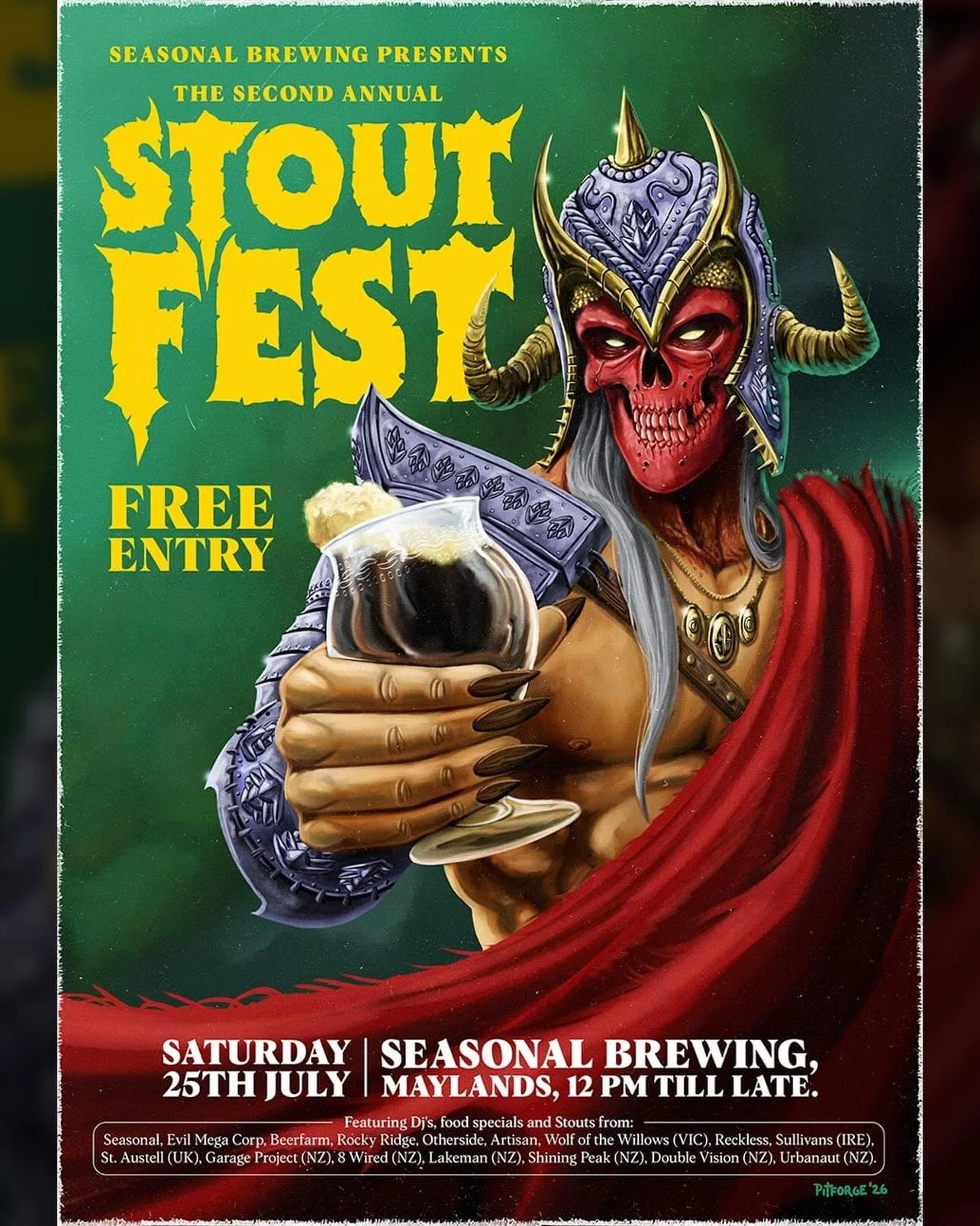 SEASONAL BREWING CO. STOUT FEST &ndash; OFFICIAL TAPLIST ANNOUNCEMENT 🍺🖤

On Saturday, 25th July from 12pm, we&rsquo;ll be chucking the doors open to our Maylands brewpub for Stout Fest!

We&rsquo;ve got 19 kegs of incredible stout from local, inte
