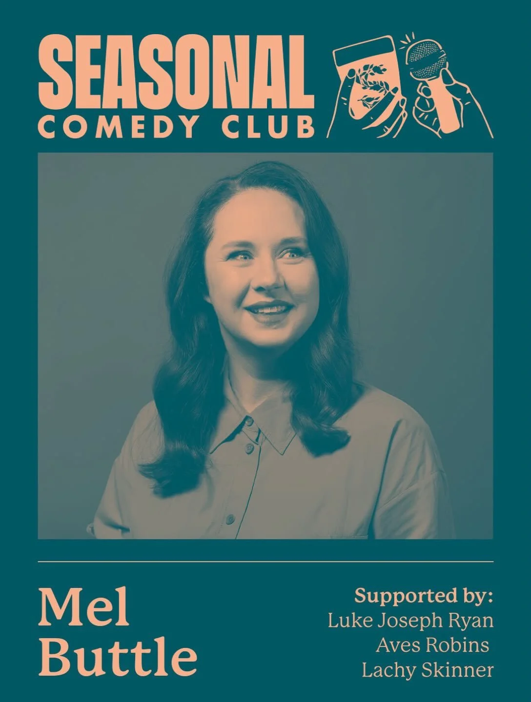 @melindabuttle comes to the @seasonalcomedyclub_ at The Seasonal tomorrow night July 31! 

Known for her hosting on The Great Aussie Bake Off and appearances on The Project. We are super lucky to have her grace the seasonal stage ✨✨

Amazing Supports