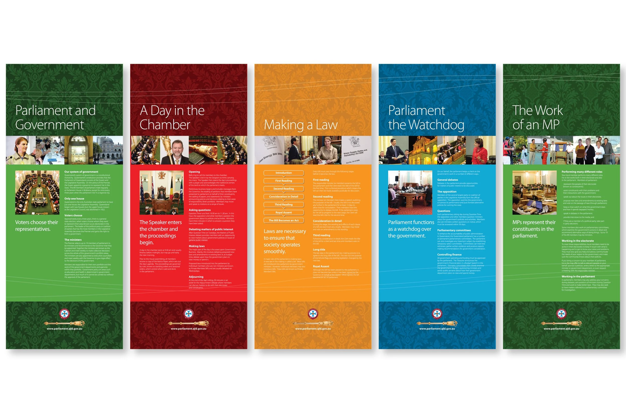 Walk-through installations, floor standing displays and banners
