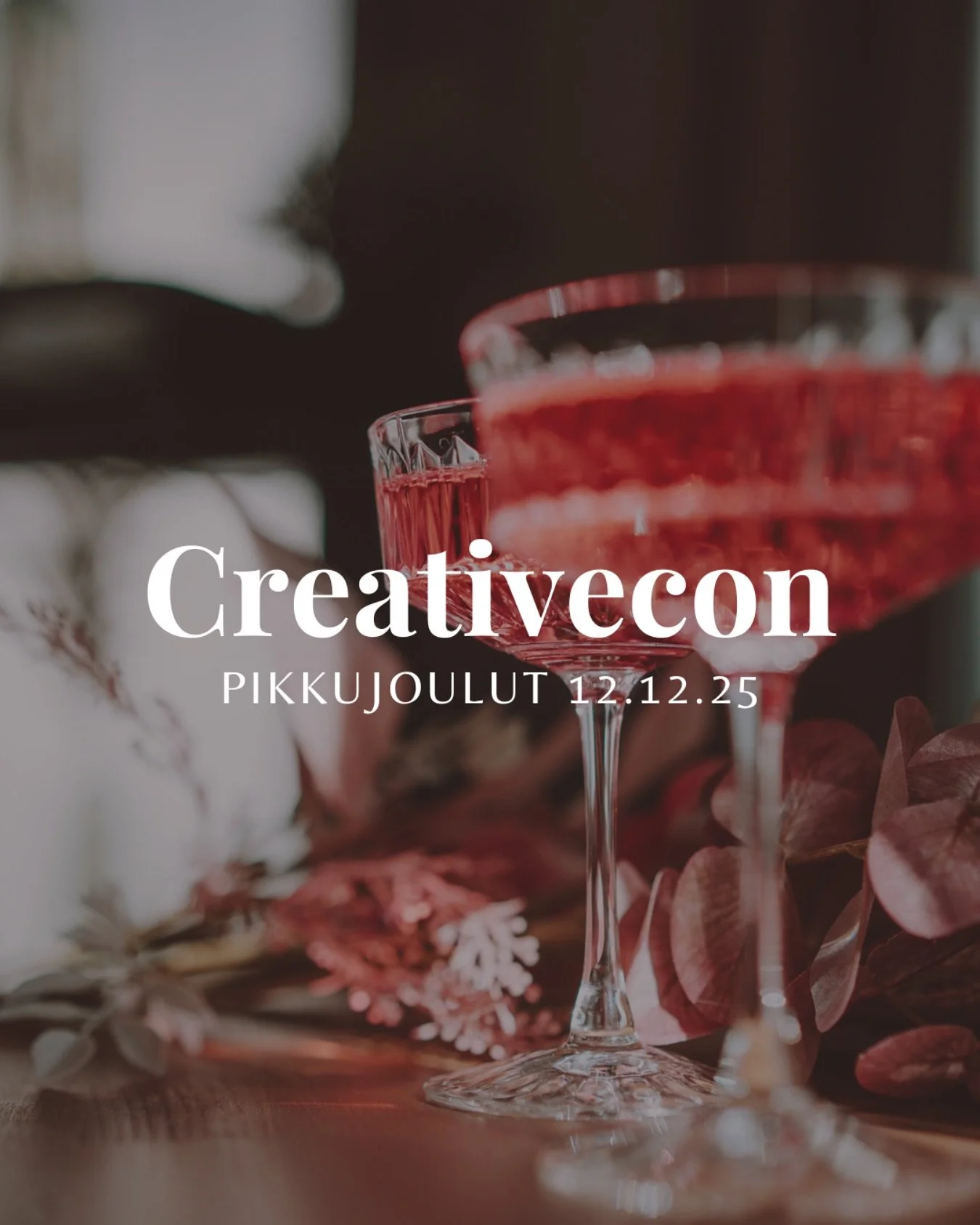 Laita kalenteriin vuoden hauskimmat pikkujoulut pe 12.12. ❤️

Perjantaina 12.12. @creativecovuores t&auml;yttyy ihanista yritt&auml;jist&auml;, puheensorinasta, naurusta, musiikista sek&auml; halauksista! 

Luvassa on my&ouml;s lasit kuohuvaa sek&aum