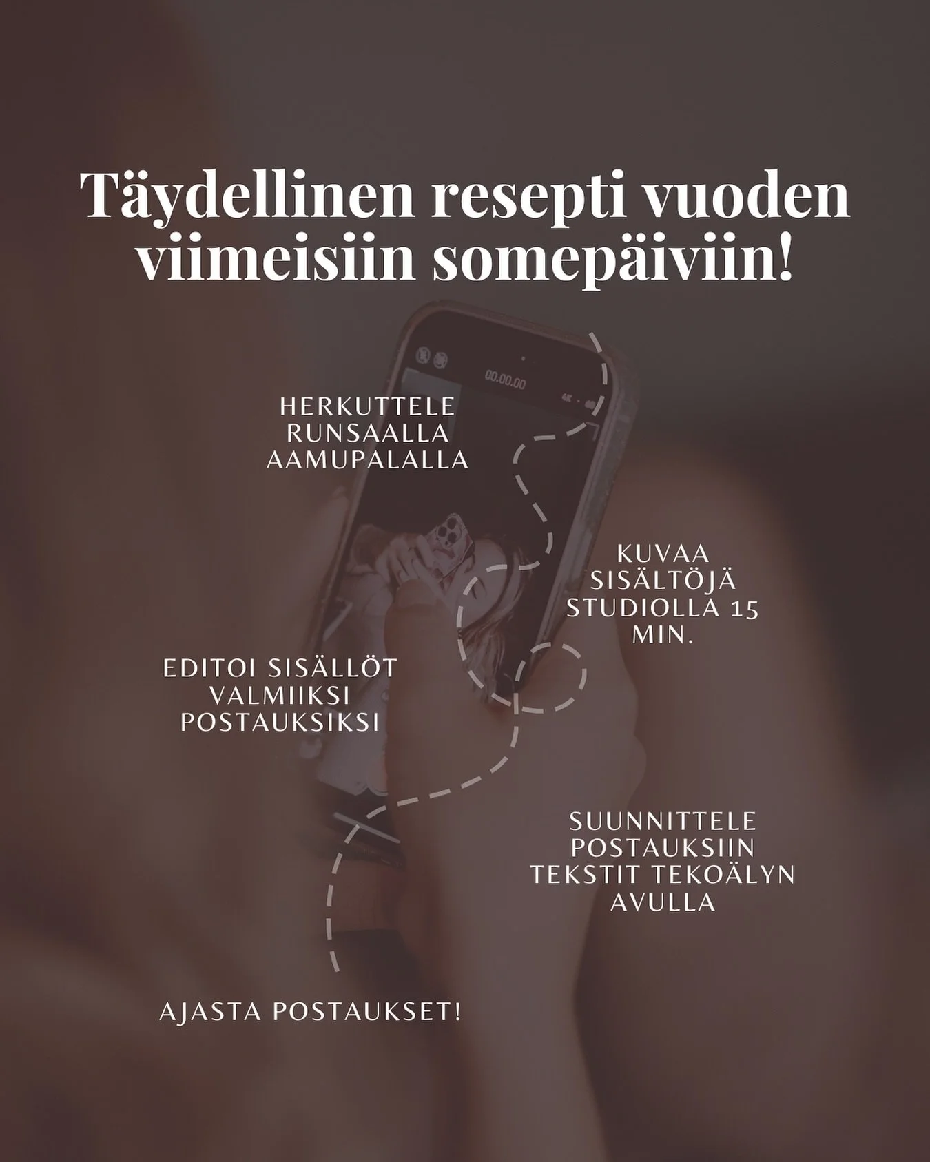 Vuoden viimeiset somep&auml;iv&auml;t l&auml;hestyv&auml;t, joten me haluttiin kasata sulle simppeli resepti, jolla tuut varmasti saamaan kaiken irti somep&auml;ivist&auml;! 😍

Aloita varaamalla paikka sulle sopivaan somep&auml;iv&auml;&auml;n &mdas