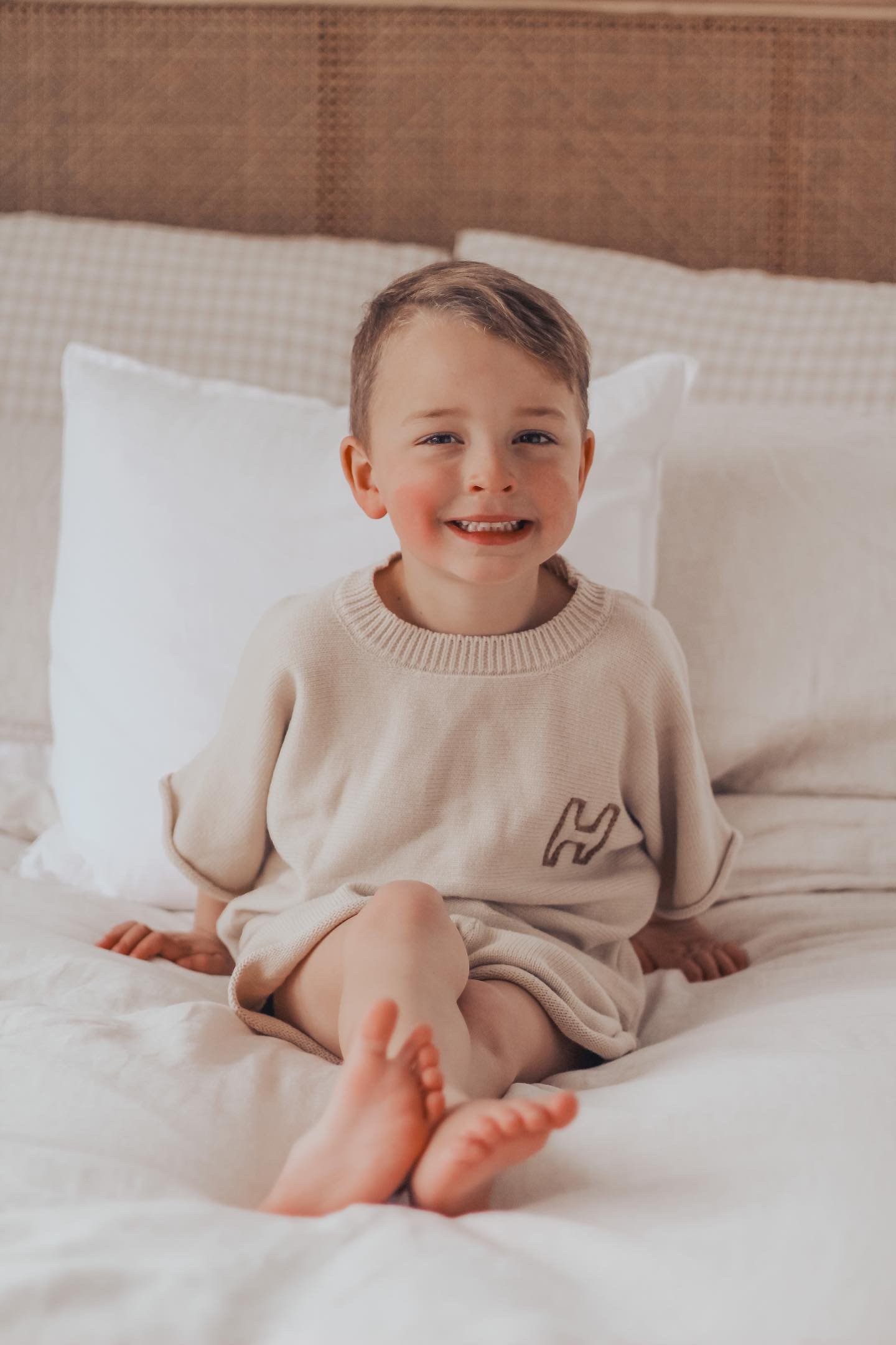 Slouch tee and shorts set - Almond