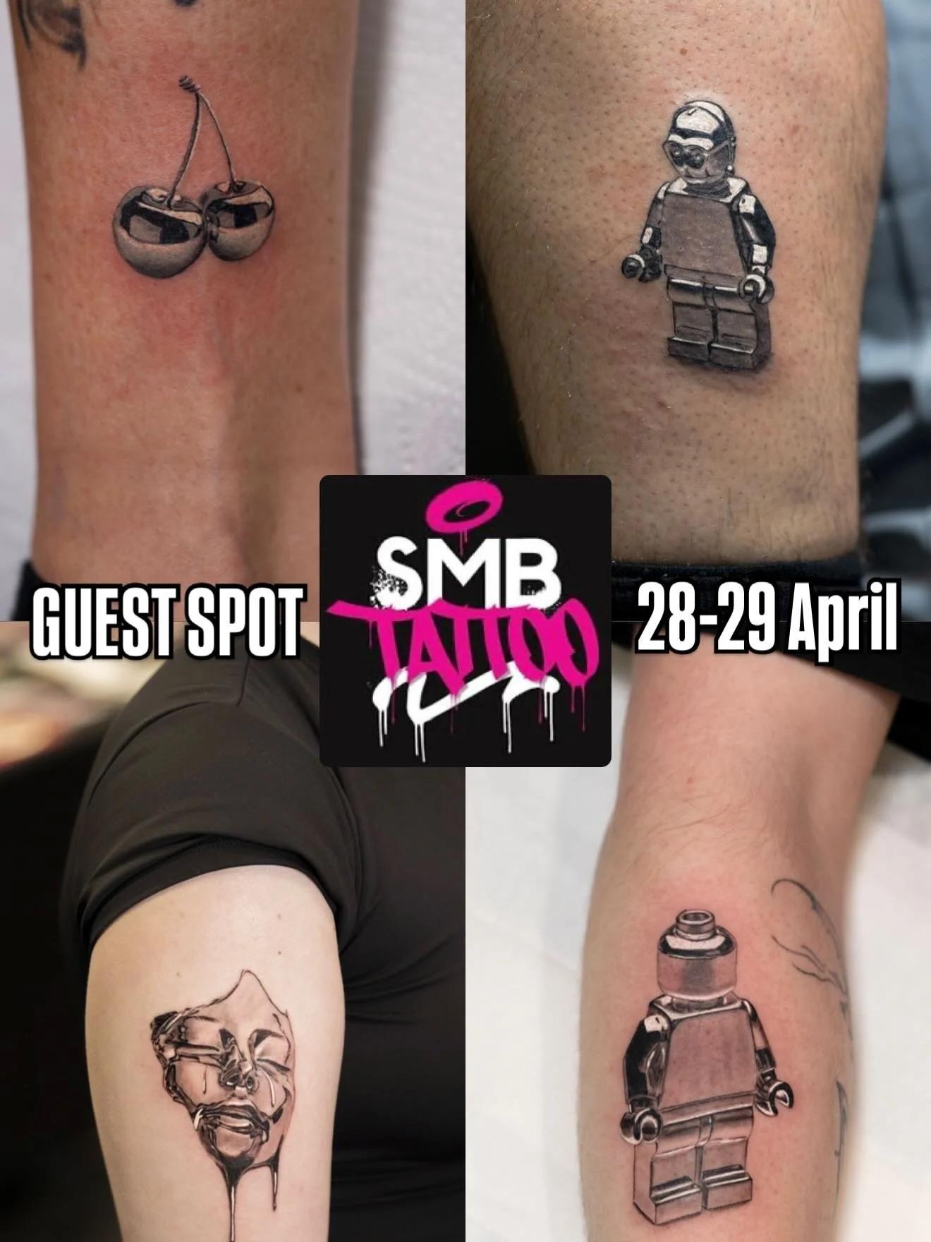 Very excited to be doing a guest spot with the good people @smbtattoo and along side my absolute G @hurricanedanatattoos 
.
I&rsquo;ll be there 28-29th April. 28th is fully booked. I still have space 29th. If you&rsquo;d like to book please feel free