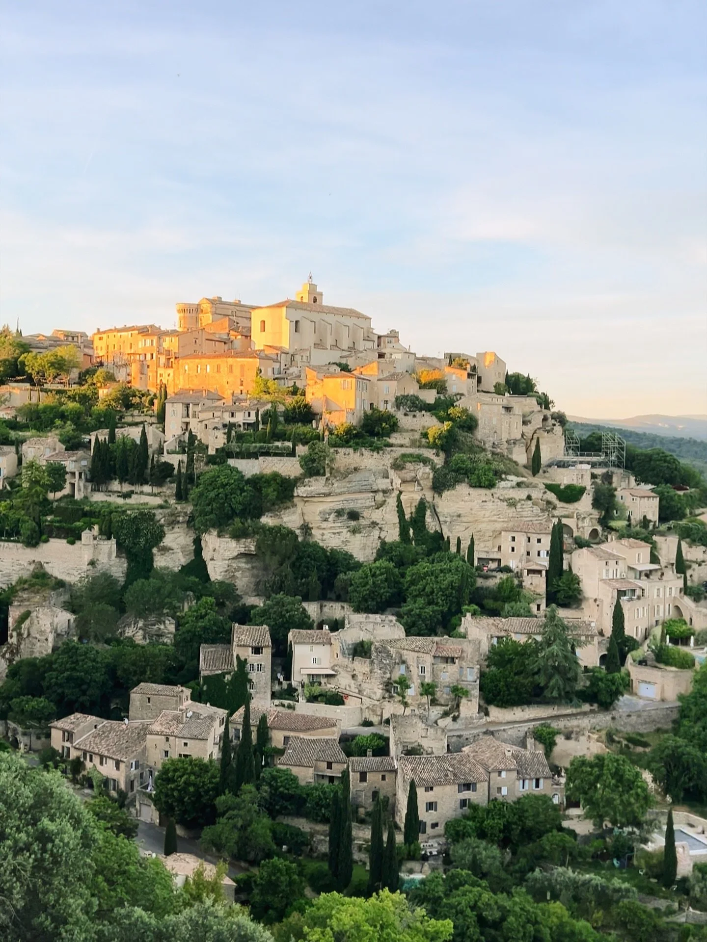 Last rays of sunshine on Gordes