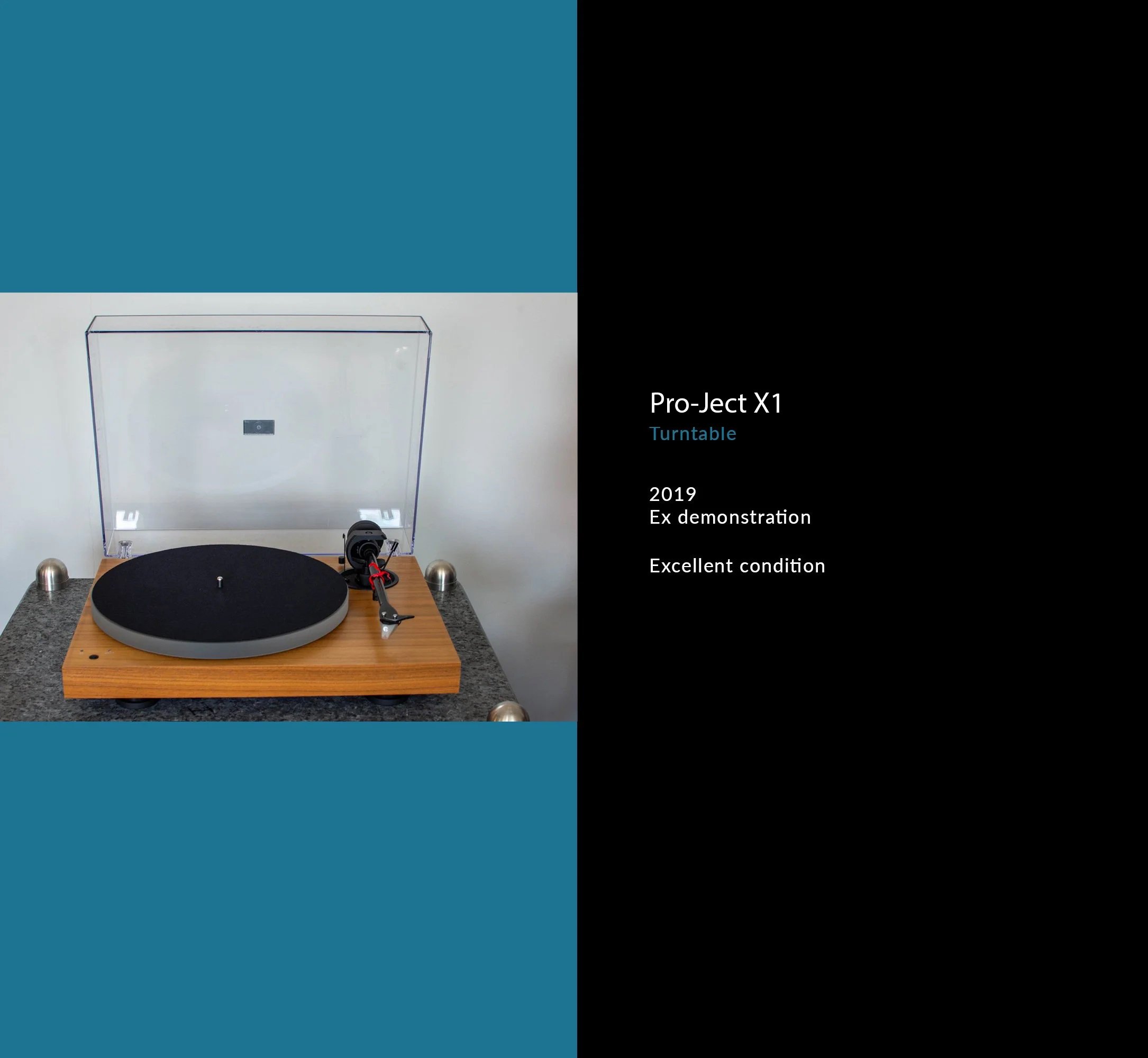 Pro-Ject X1 Turntable - Walnut (Ex Demonstration)