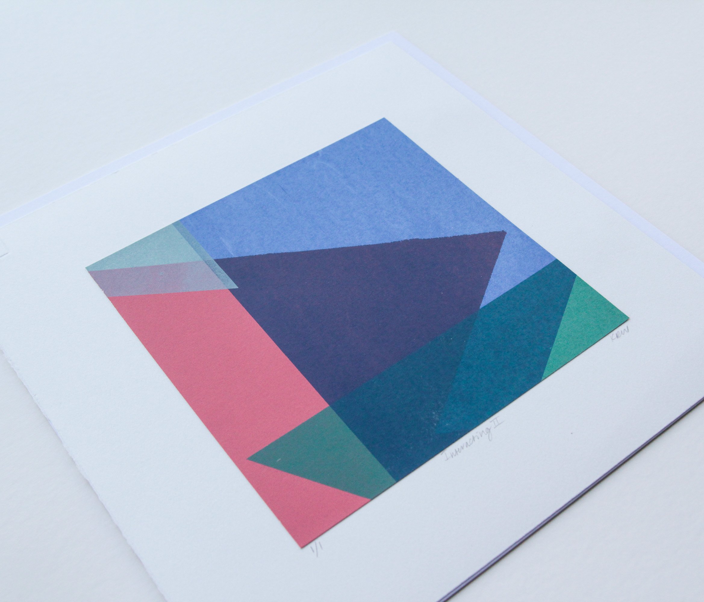 Geometric print by Artist and Printmaker Kate Watkins