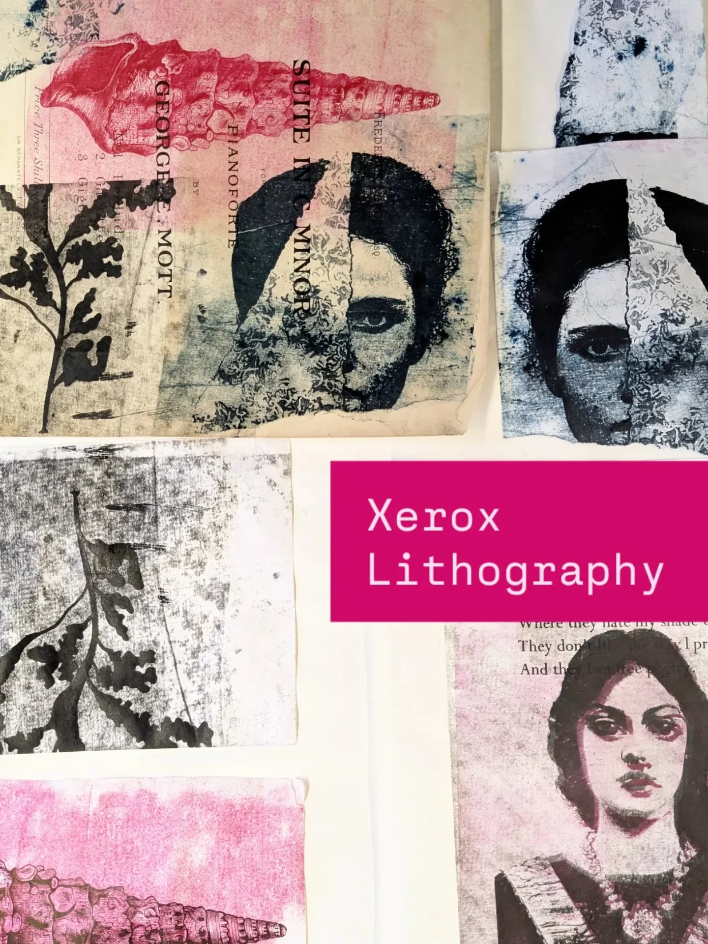 I did a hurriedly planned session on paper lithography /Xerox lithography with fine art students @solentuniversity yesterday and these are the results. 

I haven't taught it for a few years as it can get messy but I'd forgotten how much fun it can be