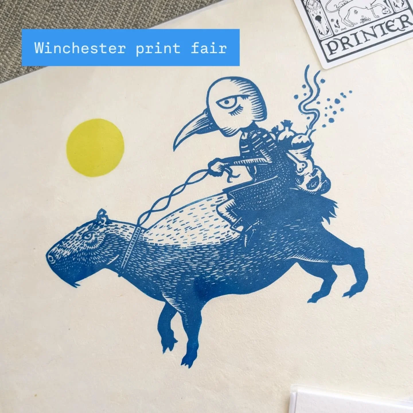 Lovely wander around @winchesterprintfair at the weekend.&nbsp; Still recovering from a fractured ankle but almost back to normal.&nbsp;

Enjoying getting to see a really diverse range of print styles and techniques and chat to @margoteardley @franki