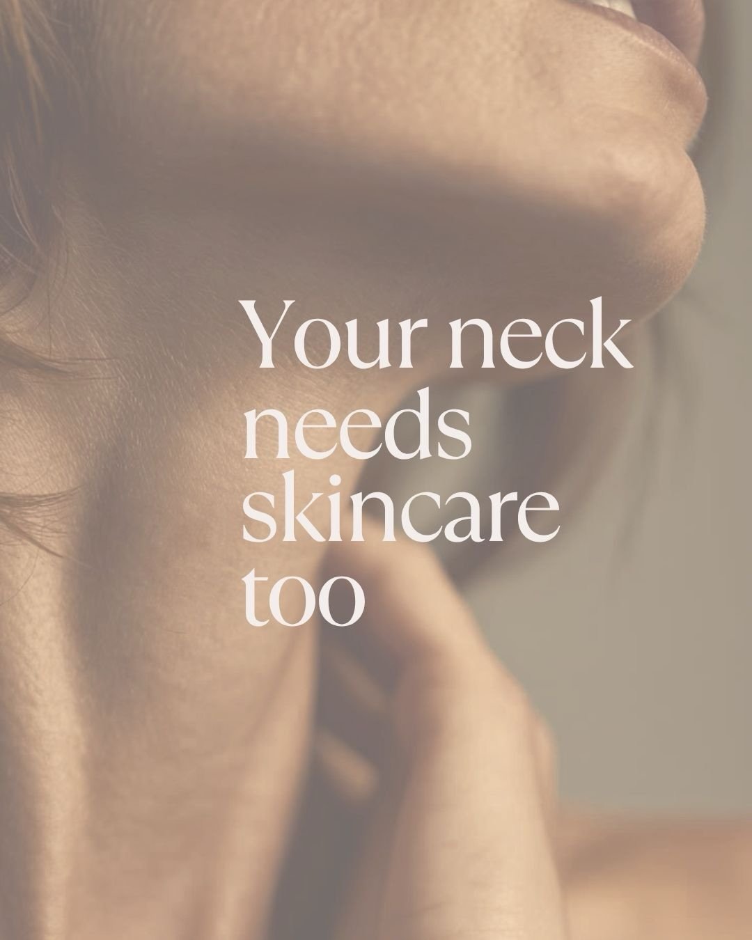 If you&rsquo;re investing in good skincare&hellip; don&rsquo;t waste it at the jawline 🤍

Your neck is thinner, more delicate, and needs just as much attention (if not more).
A few small changes can make the biggest difference over time.