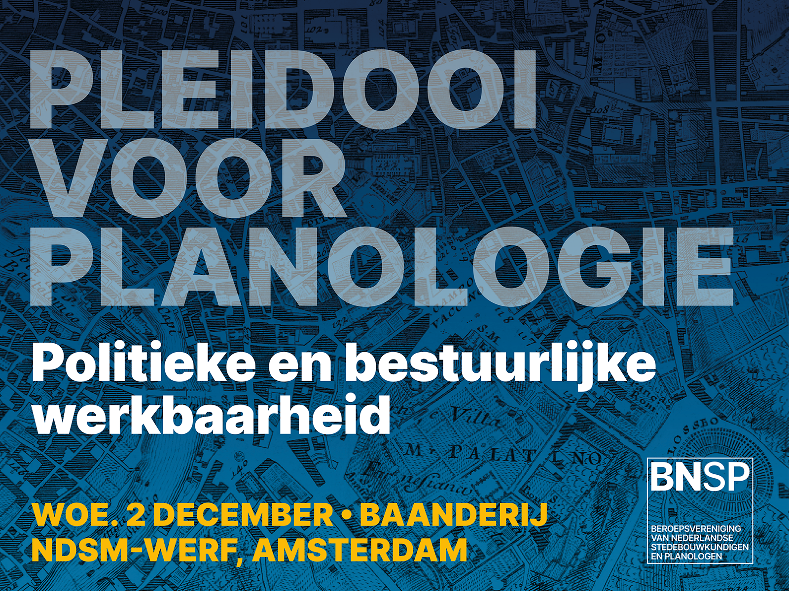 Pleidooi voor Planologie
