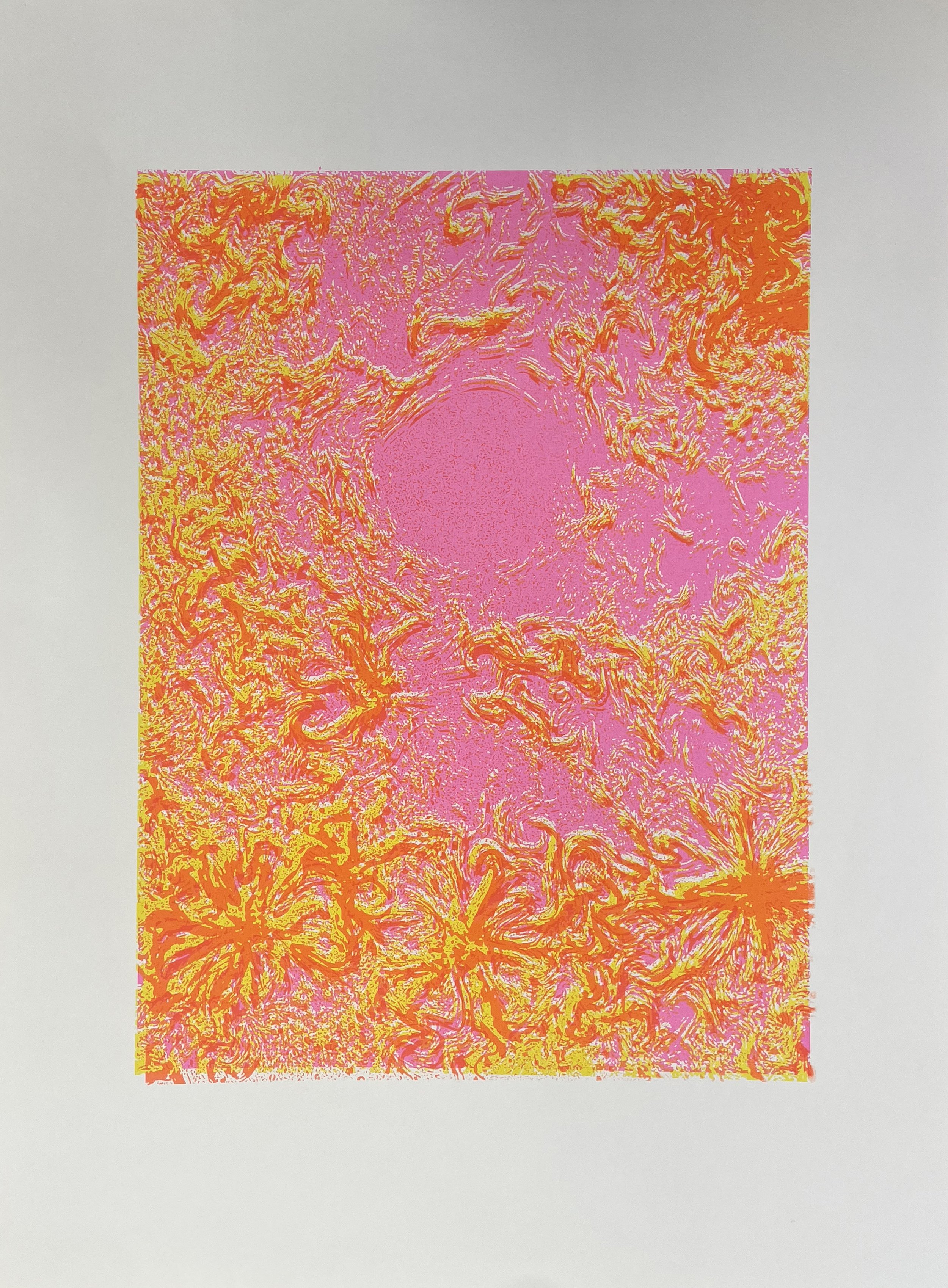 Srishti – Limited Edition A2 Screenprint by Blake Prol Barbosa | 3-Color Experimental Print