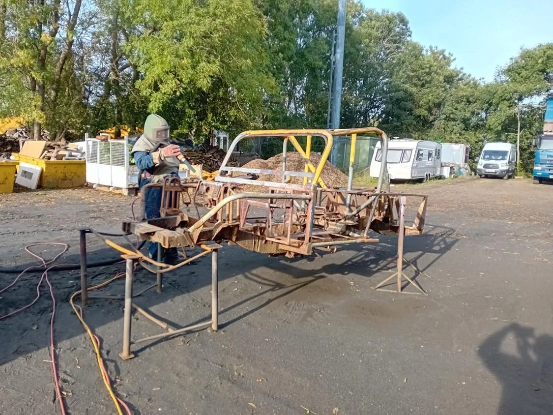 M&J Blast Cleaning - sandblasting restoration classic car chassis - West Midlands