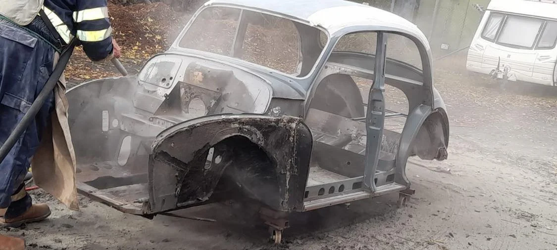 M&J Blast Cleaning - sandblasting restoration classic car chassis - West Midlands