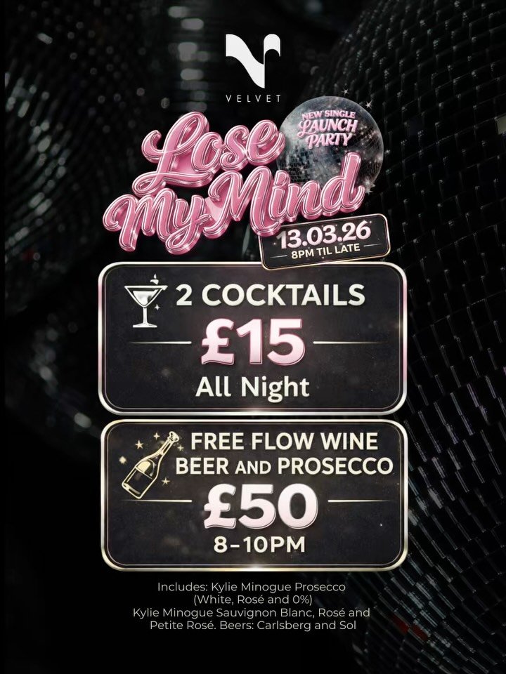 It&rsquo;s time to LOSE &lsquo;YOUR&rsquo; MIND with @e.m.a.dj at Velvet 🔥🍸 Tonight we party hard and welcome special guest Dj&rsquo;s with some seriously tasty drinks offers to welcome in the weekend in pure velvet style. 

Come. Join. The. Fun 🔥