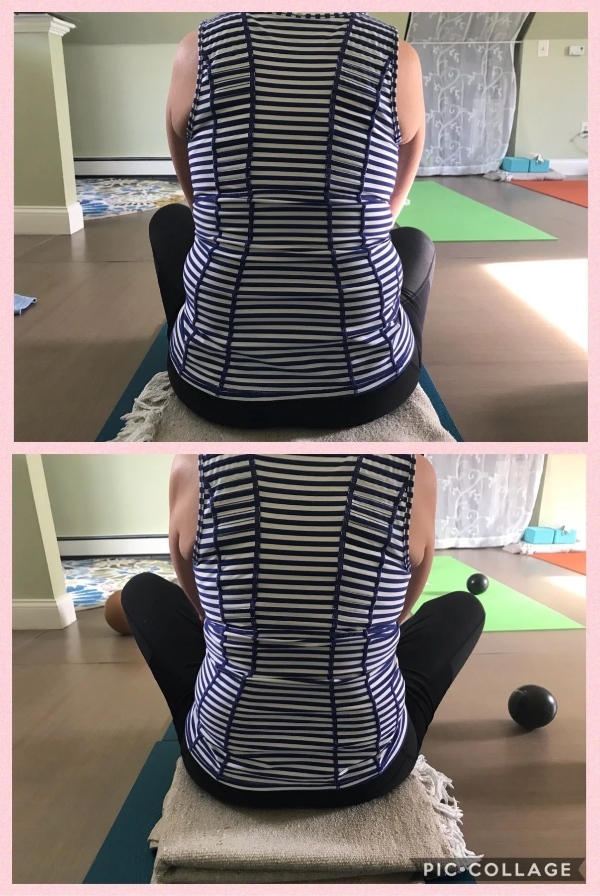 Notice the knees and how we were able to open the hip joint