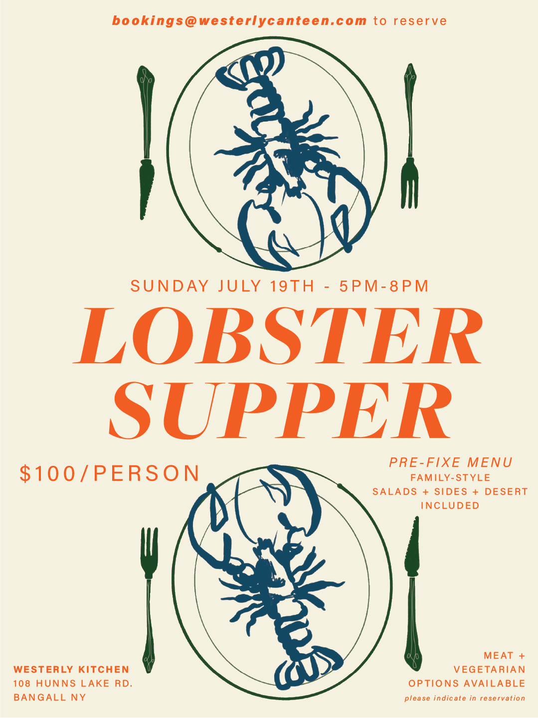 SPECIAL DINNER - Lobster Supper 2026