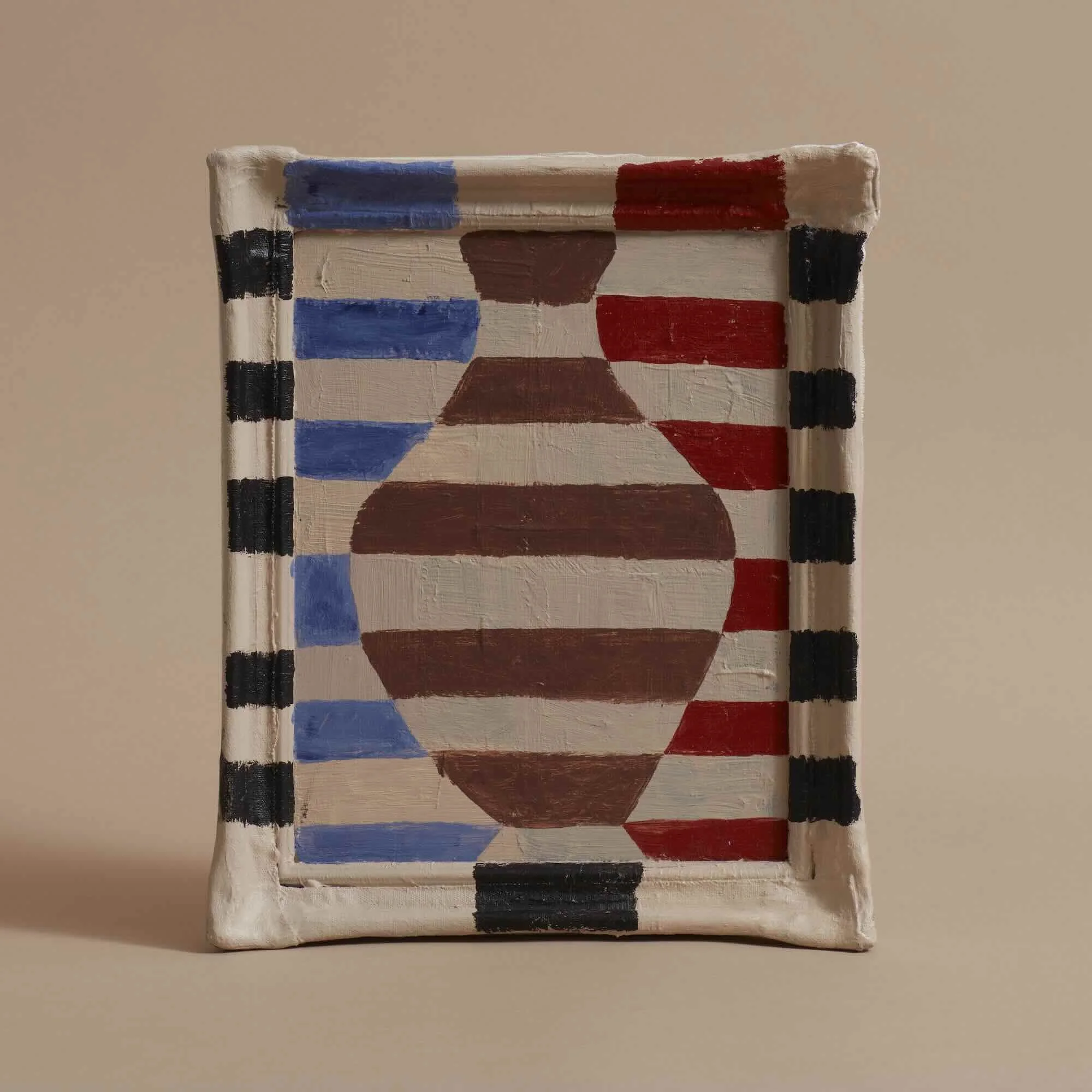 Jug in Blue, Brown, Red Polychromy
