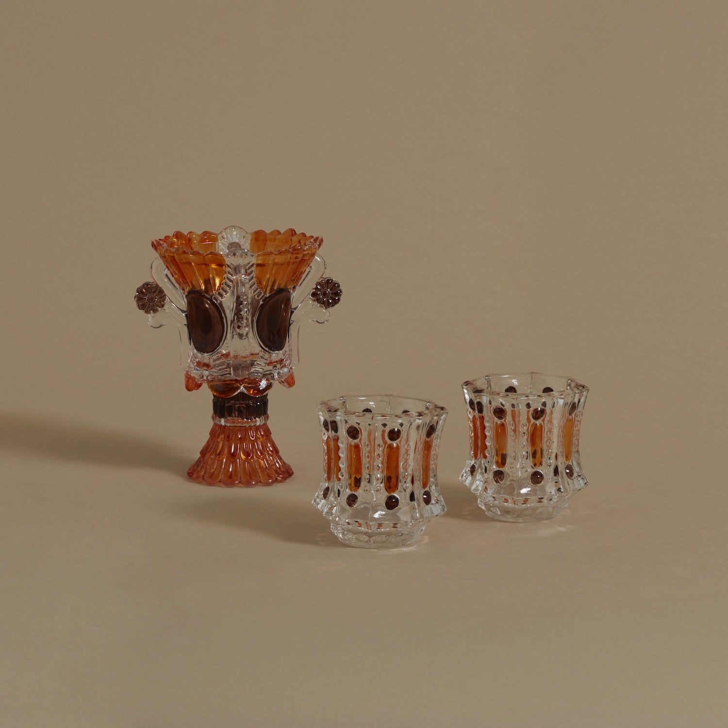 German Cut Glass Drinking Set