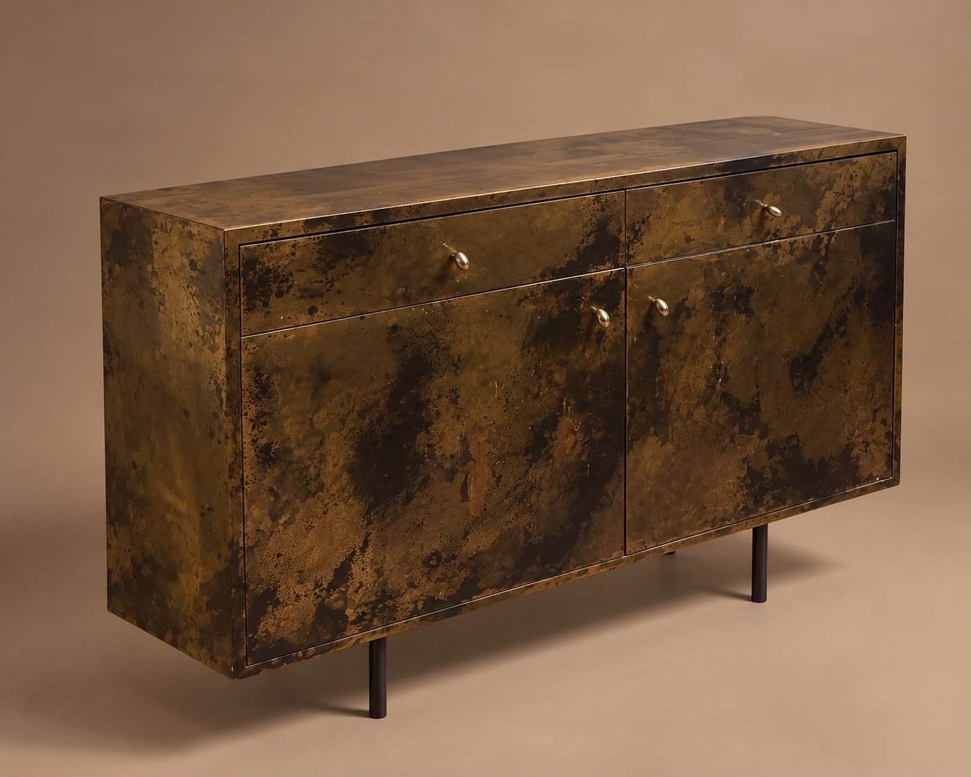Bespoke Brass Patinated Cabinet
