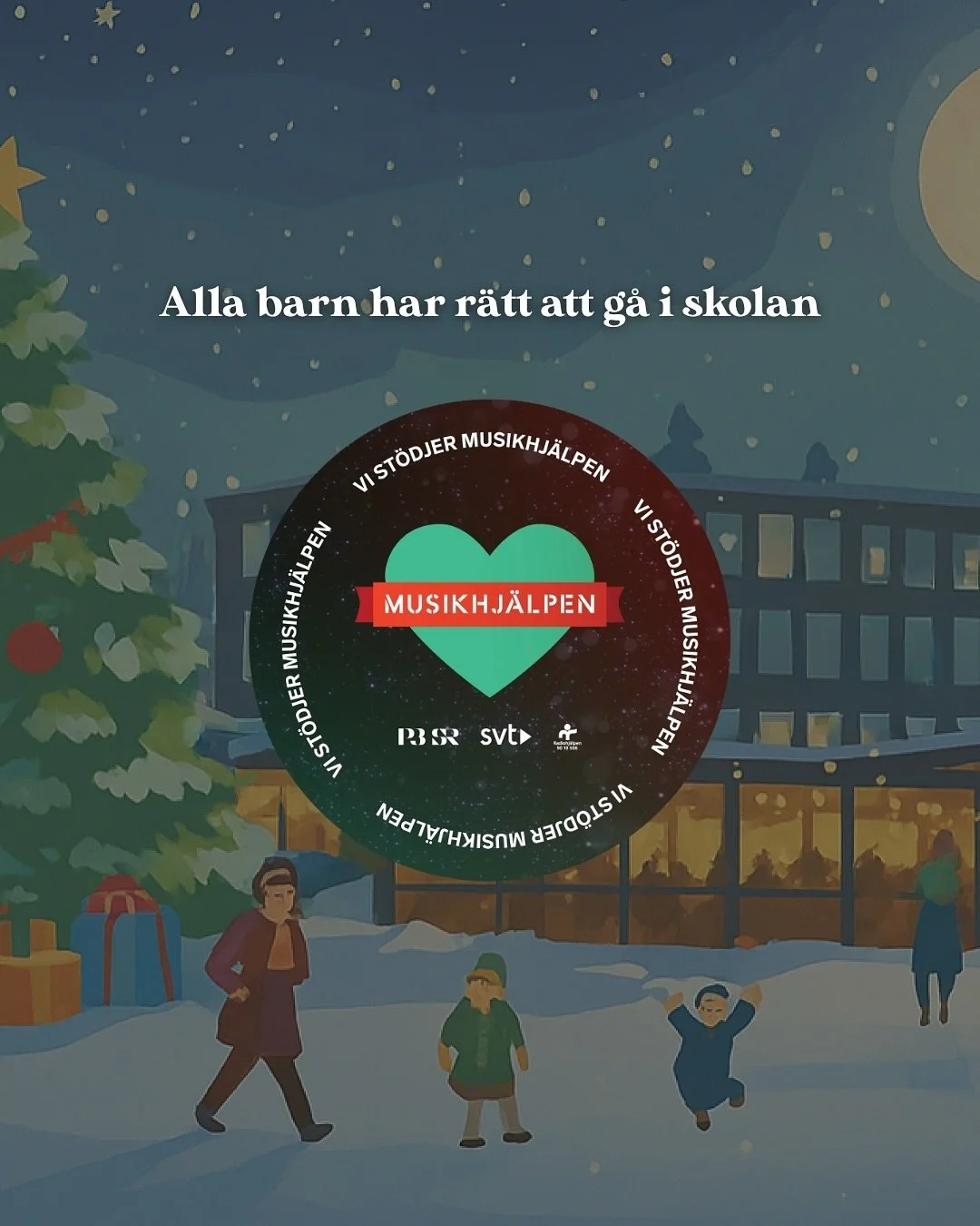 ALLA BARN HAR R&Auml;TT ATT G&Aring; I SKOLAN ❤️💚

Vi p&aring; Brasseriet, tillsammans med H&ouml;rnet, Royale Bistro &amp; Casino och Club Royale, samlar in pengar till Musikhj&auml;lpen. Sk&auml;nk ditt bidrag och hj&auml;lp oss g&ouml;ra skillnad