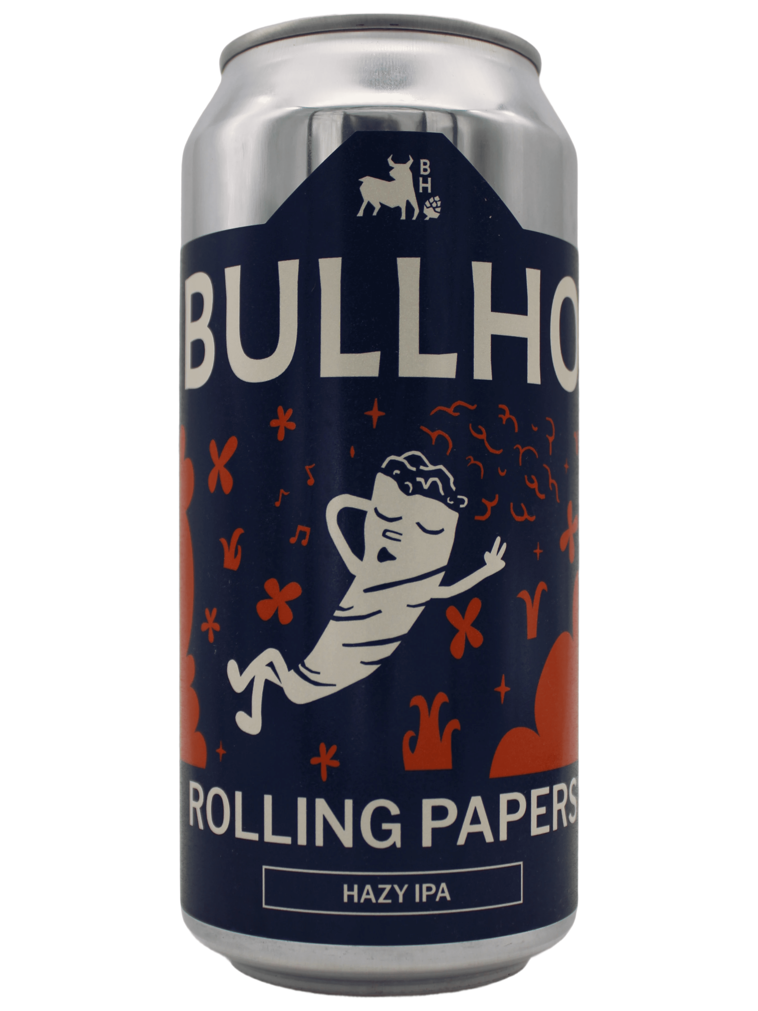 Bullhouse Rolling Papers 5.2% Hazy IPA 440ml Can – soft, juicy and hop-saturated