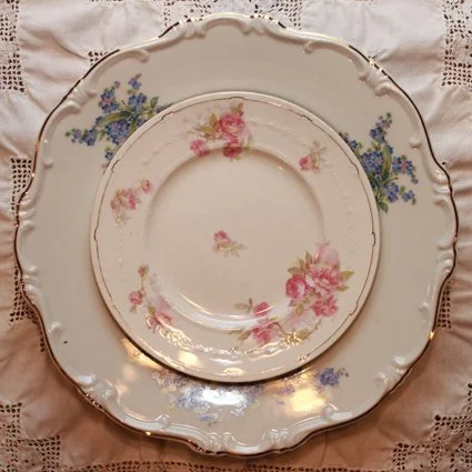 Mis-Matched China Dinner Plate