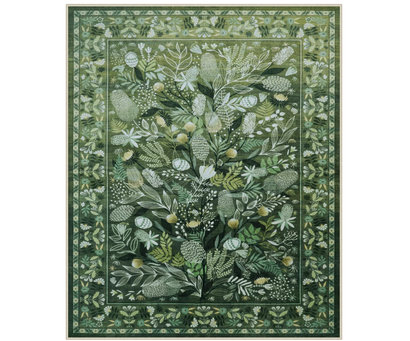 Green Botanical Rug 8'x10'
