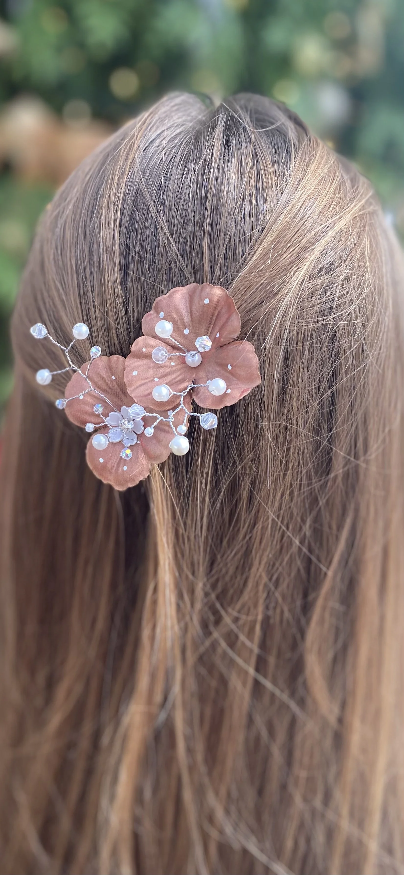 Holiday Sparkle- flower clip