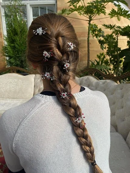 Holiday Sparkle- hair clip