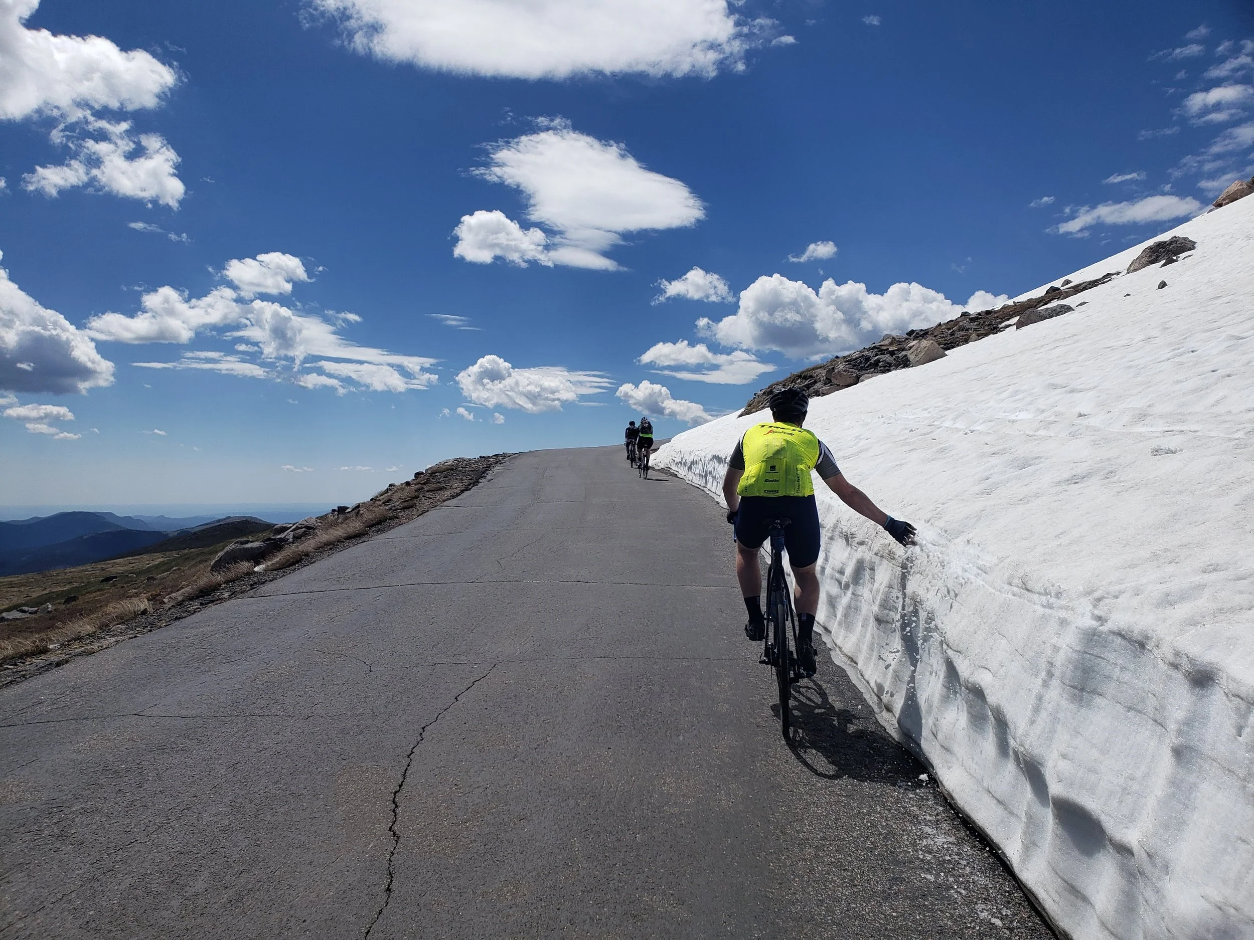 andrew biking mt evans. iphone