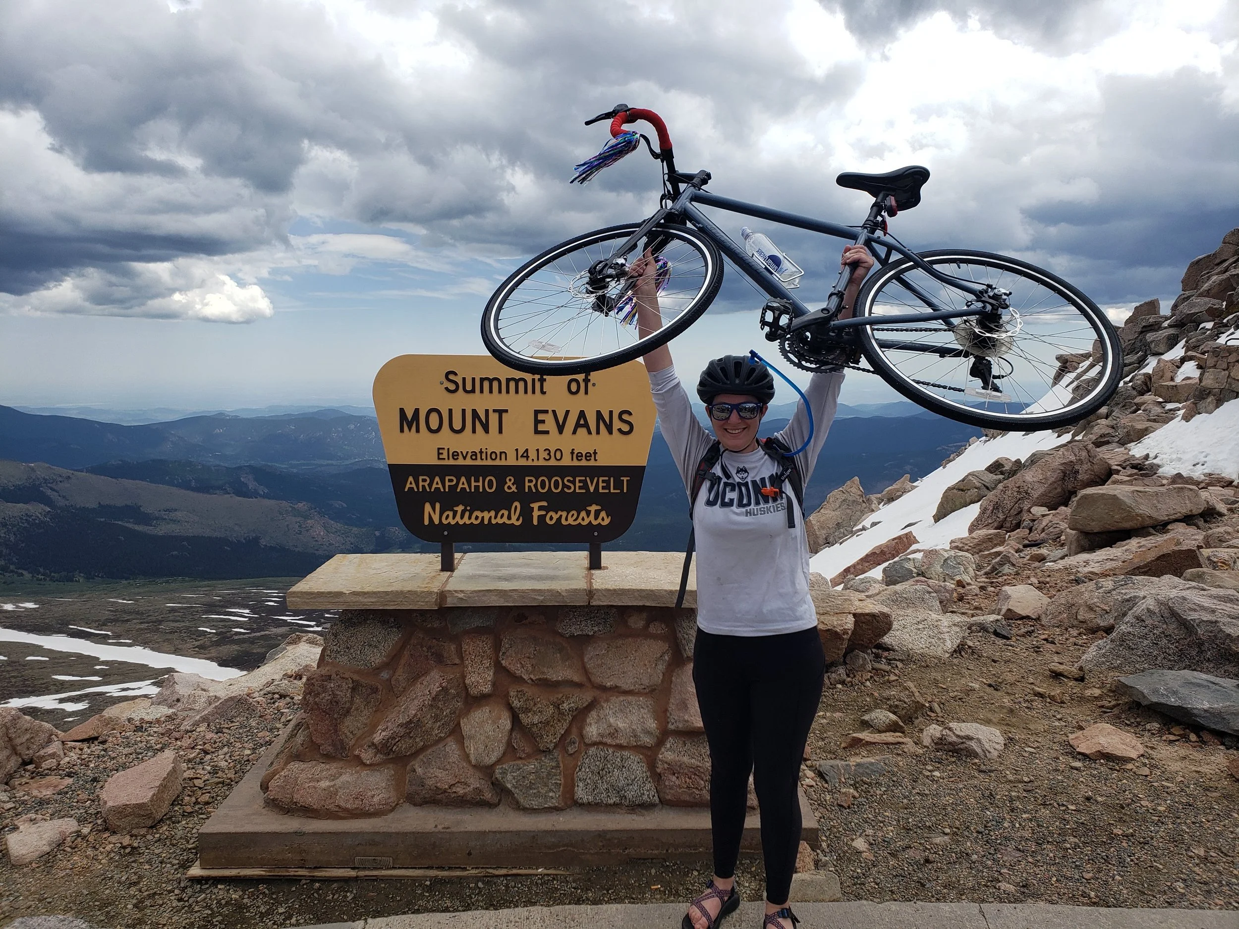 Biking to the summit of Mt Evans, 2019