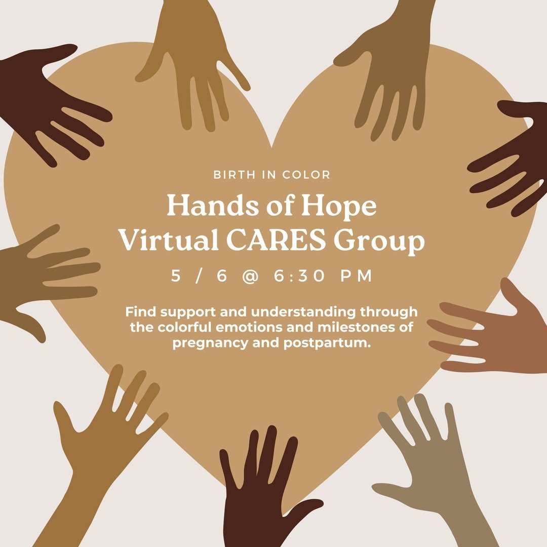 🫶🏾 Join us for our virtual support group on Monday, May 6th. 🕡 6:30 PM - 7:30 PM

📍 Virtual Event
🔗 https://birthincolor.org/allevents/handsofhope-may6

Our collective knows that perinatal or postpartum mood and anxiety disorders all too well. W