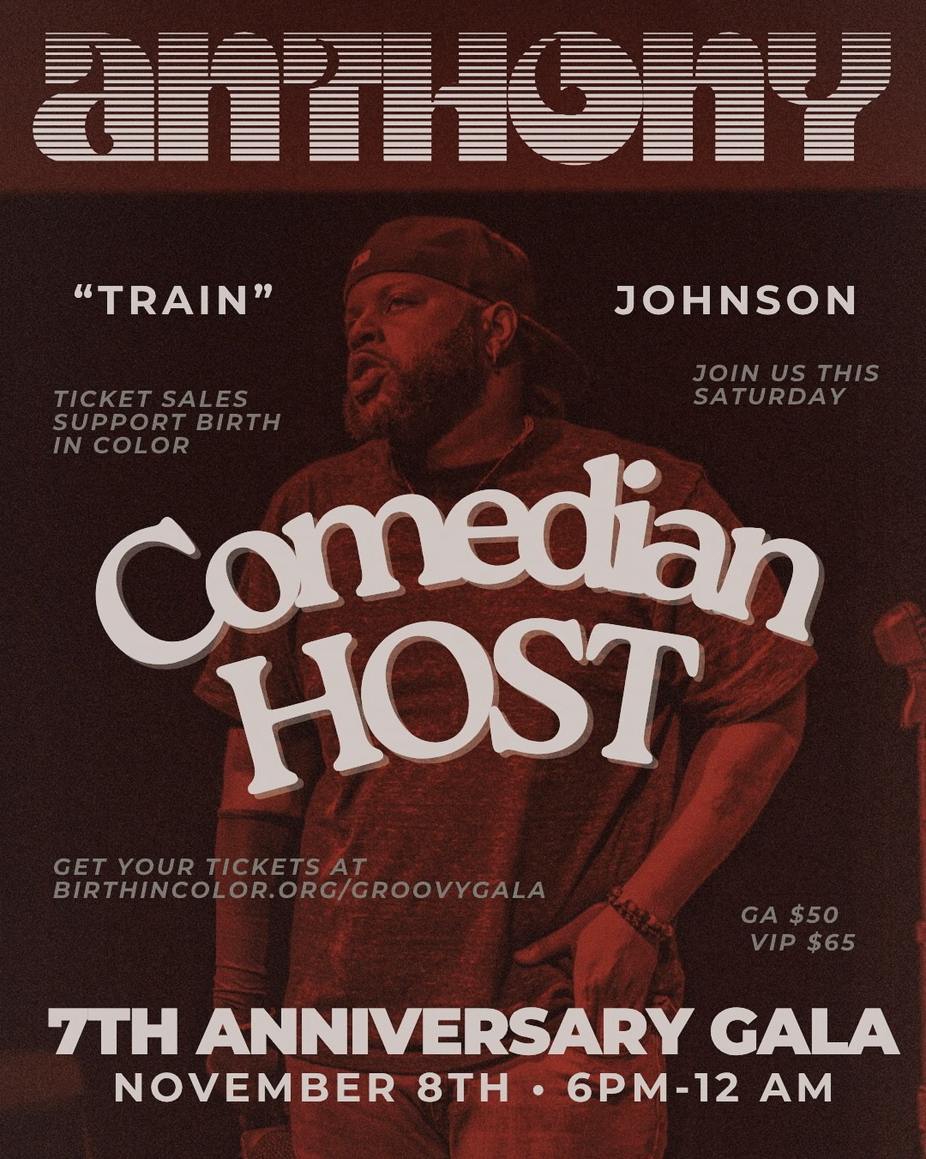 🎤 JOIN US AT THE ELECTION AFTERPARTY!

Featuring Anthony &ldquo;Train&rdquo; Johnson as our host &mdash; If you know, you know&mdash;he&rsquo;s FUNNY funny.

The kind of funny that has you laughing so hard you forget where you are. And he&rsquo;s ce