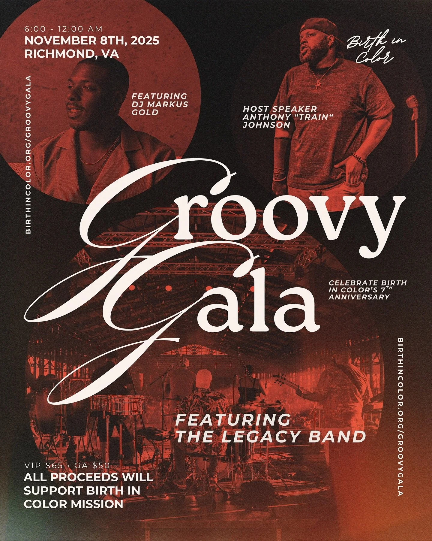 🪩 JOIN US TONIGHT!! 

TONIGHT, Birth in Color celebrates 7 years of fighting for reproductive justice, and we&rsquo;re doing it right.👏🏽

✌🏿 Your comedy host for the evening: Anthony &ldquo;Train&rdquo; Johnson
💕 Your soundtrack: DJ Markus Gold 