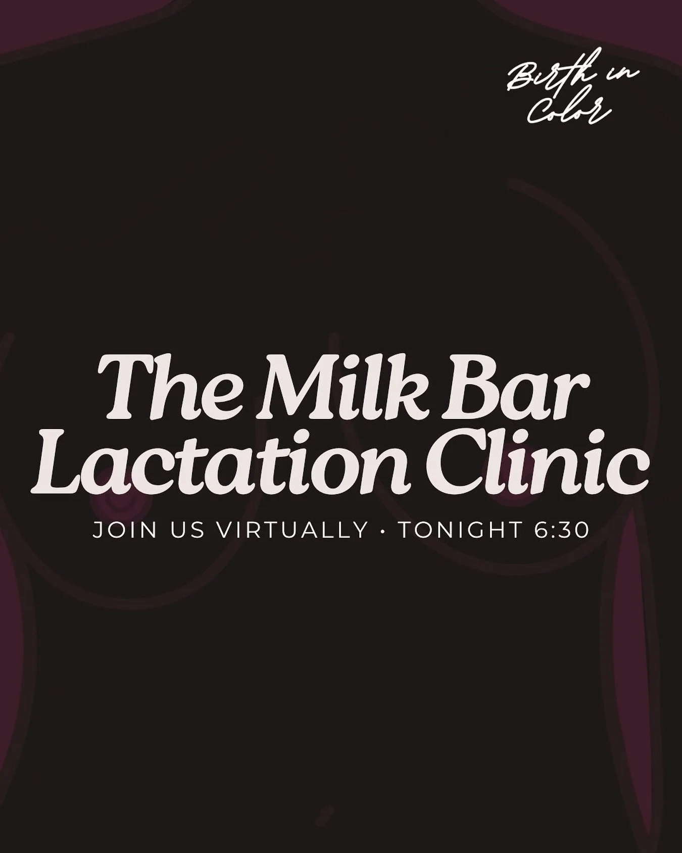 ⭐️ REMINDER - FREE Virtual Lactation Clinic tonight! 🍼

📍 Richmond (115 E Broad St.) + Virtual
🕡 6:30-7:30 PM

Chest/breastfeeding support from certified lactation consultants. Pre/post-feed weights. Real talk with other parents. Latch help. All t