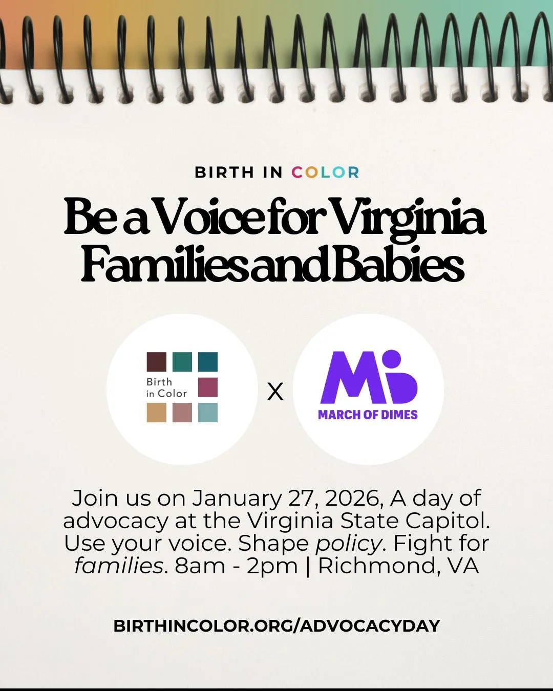 🗓️ JOIN US &mdash; On January 27th, we're taking the fight for reproductive freedom directly to the state capitol, and we need YOU there. ��We're meeting directly with lawmakers to demand maternal health equity and reproductive justice. 

EVENT DEET