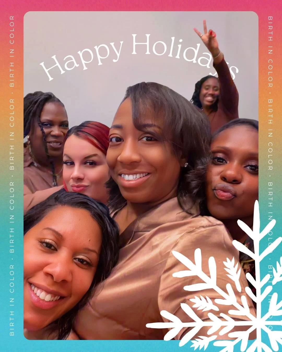 ❄️ Happy Holidays from all of us at Birth in Color!!

Earlier this month, our collective gathered for our &ldquo;Waiting to Exhale&rdquo; themed lock-in,&nbsp; a moment to breathe, reconnect, and recharge together in COMMUNITY. After all, we can&rsqu