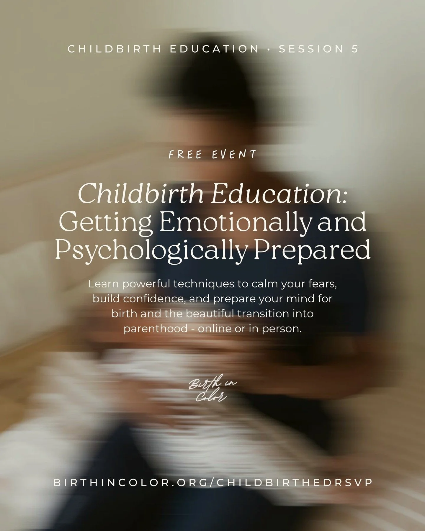 ➡️ JOIN IN PERSON/ONLINE

FREE Childbirth Education:  Mental &amp; Emotional Preparedness

🗓️ Tuesday, February 10, 2026 
🕡 6:30 - 7:30 PM 
🔗 RSVP: birthincolor.org/childbirthedrsvp

This week we're diving into the mental and emotional side of bir