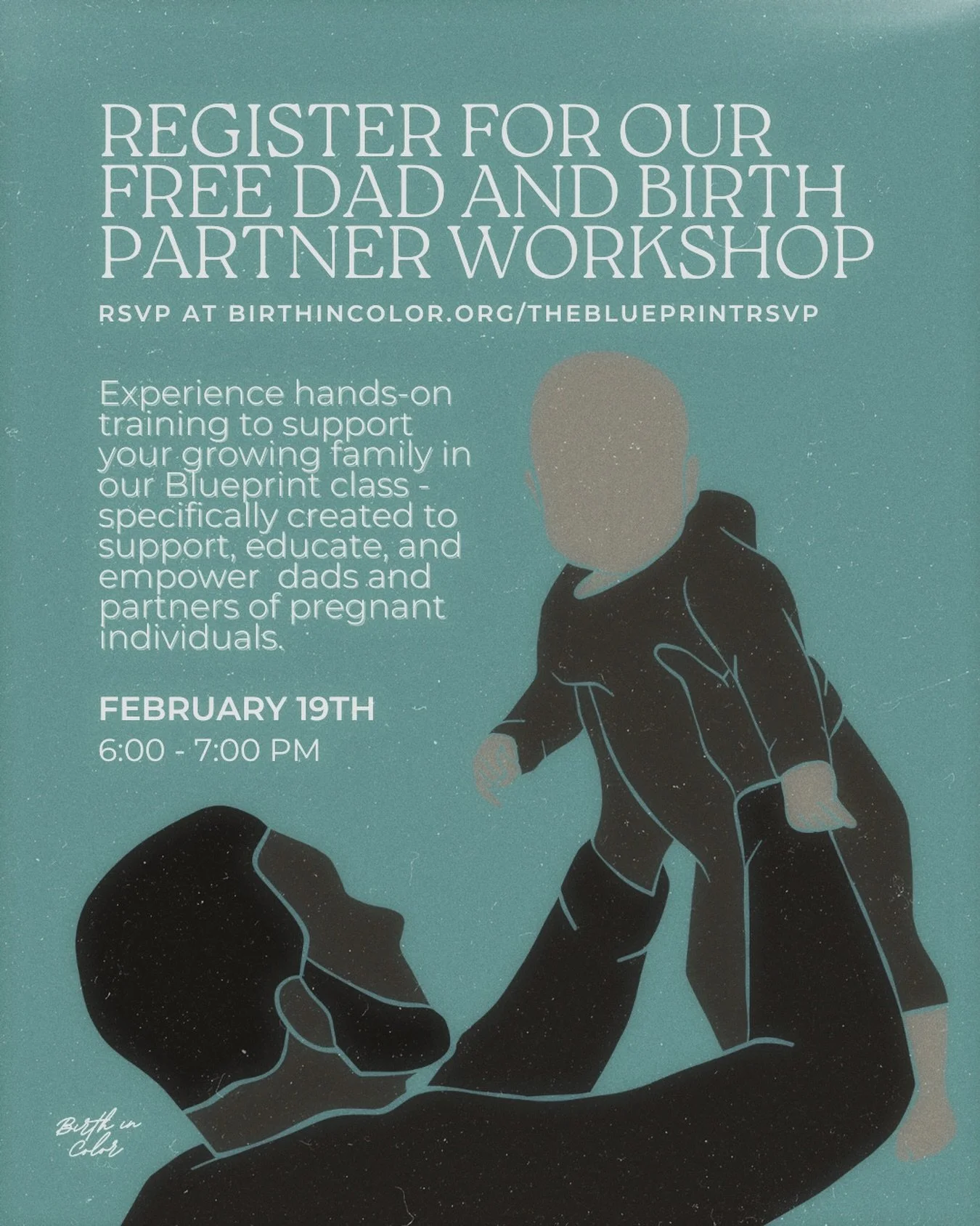 💪🏽 Richmond + Hampton Dads and partners: this one&rsquo;s for you!!!

Thursday, February 19 | 6:00 PM
Richmond or Hampton

FREE Blueprint Workshop&mdash;RSVP at:
https://birthincolor.org/theblueprintrsvp

No filters. No perfection. Just honest conv