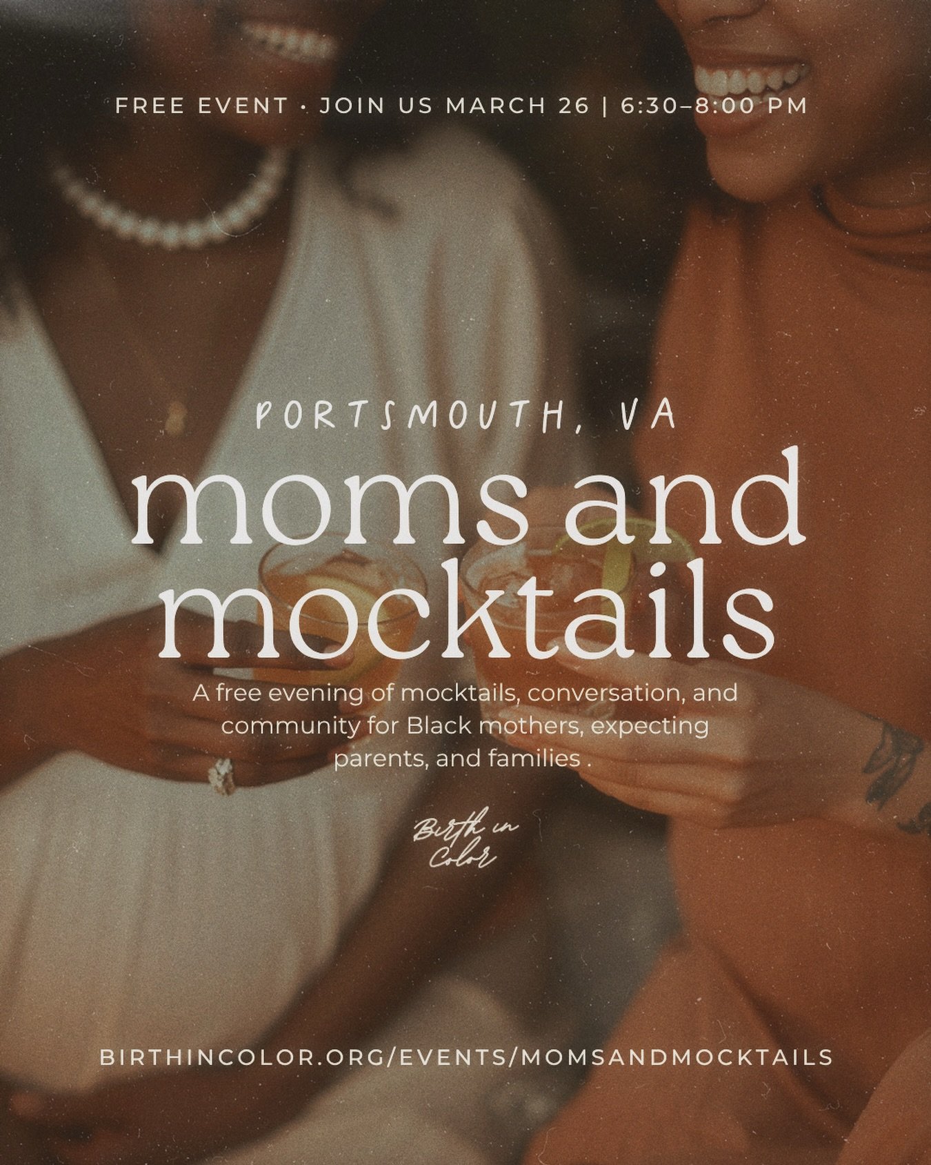 🫶🏽THIS THURSDAY &mdash; Come connect in Portsmouth with the crew and local moms, expecting parents, and families over good drinks and even better conversation about the things that matter &mdash; birth support, maternal health, and of course, commu