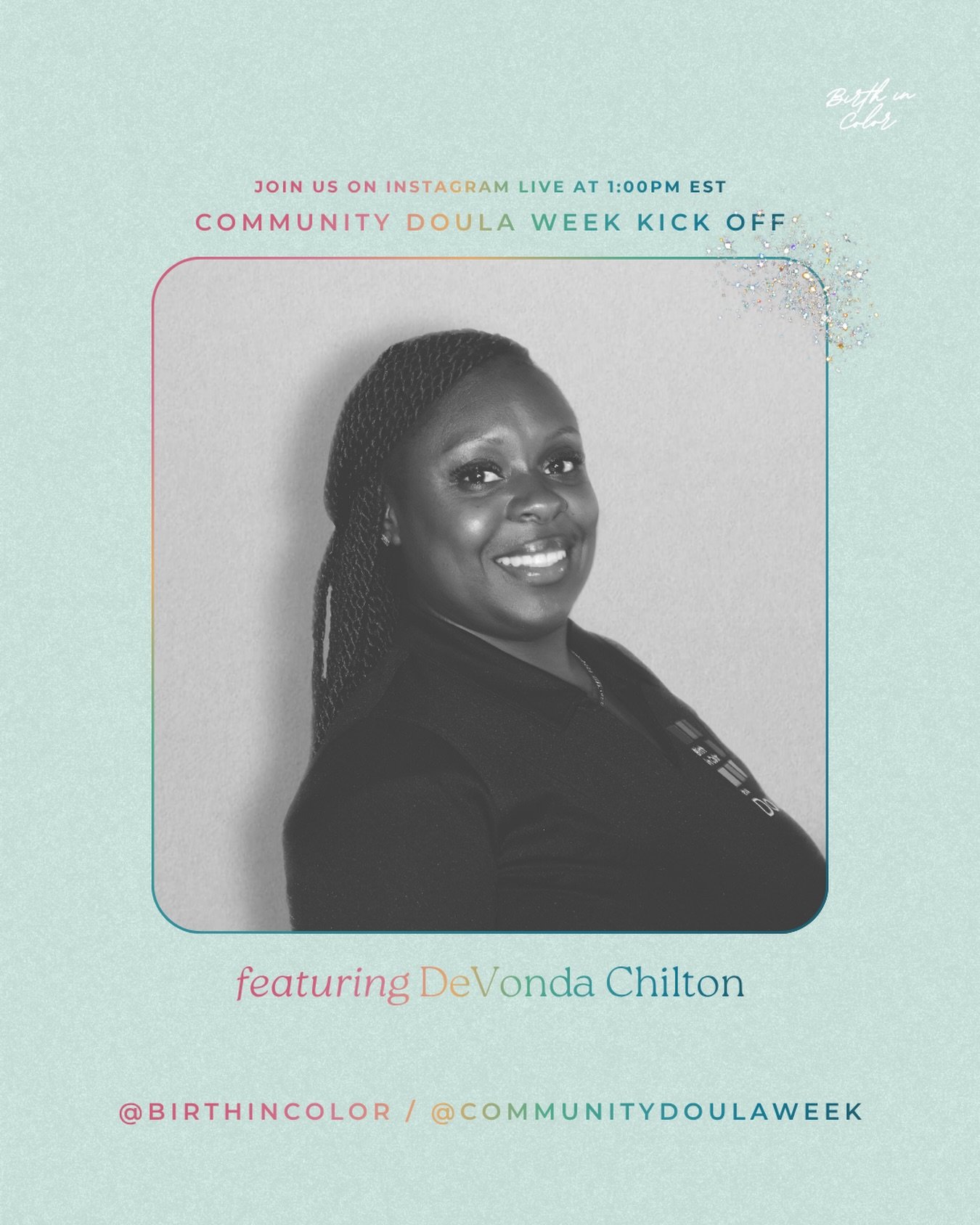 💕 COMMUNITY DOULA WEEK KICKS OFF TODAY!

Our very own DeVonda Chilton &mdash; repping Lynchburg and holding it DOWN &mdash; is joining @communitydoulaweek on Instagram Live at 1:00PM EST to talk about why community doulas matter, who they serve, and