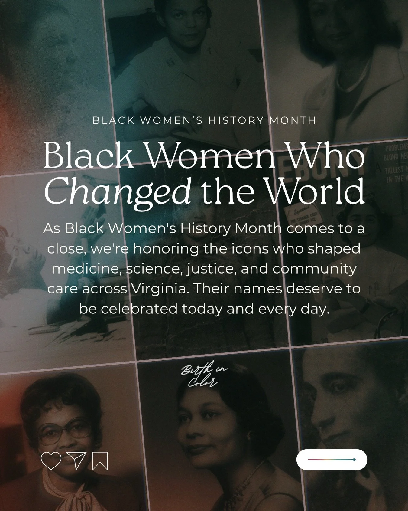 Black women are the blueprint, like &mdash; literally. 🌝 
From breaking barriers in medicine, science, nursing, law, and public health &mdash; these Black Virginia women were told no.   They were overlooked, undercredited, and erased from history ye