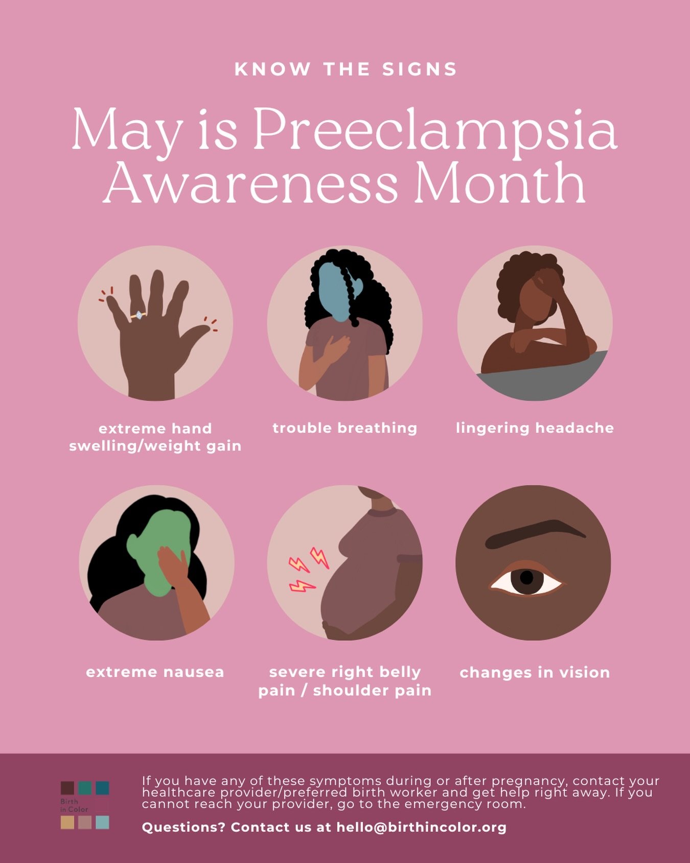 🤍 It&rsquo;s #preeclampsiaawarenessmonth! Preeclampsia is *serious* and affects 5-8% of pregnancies in the US.

The condition is characterized by high blood pressure (140/90+) during pregnancy and can develop gradually or rapidly, often with few not