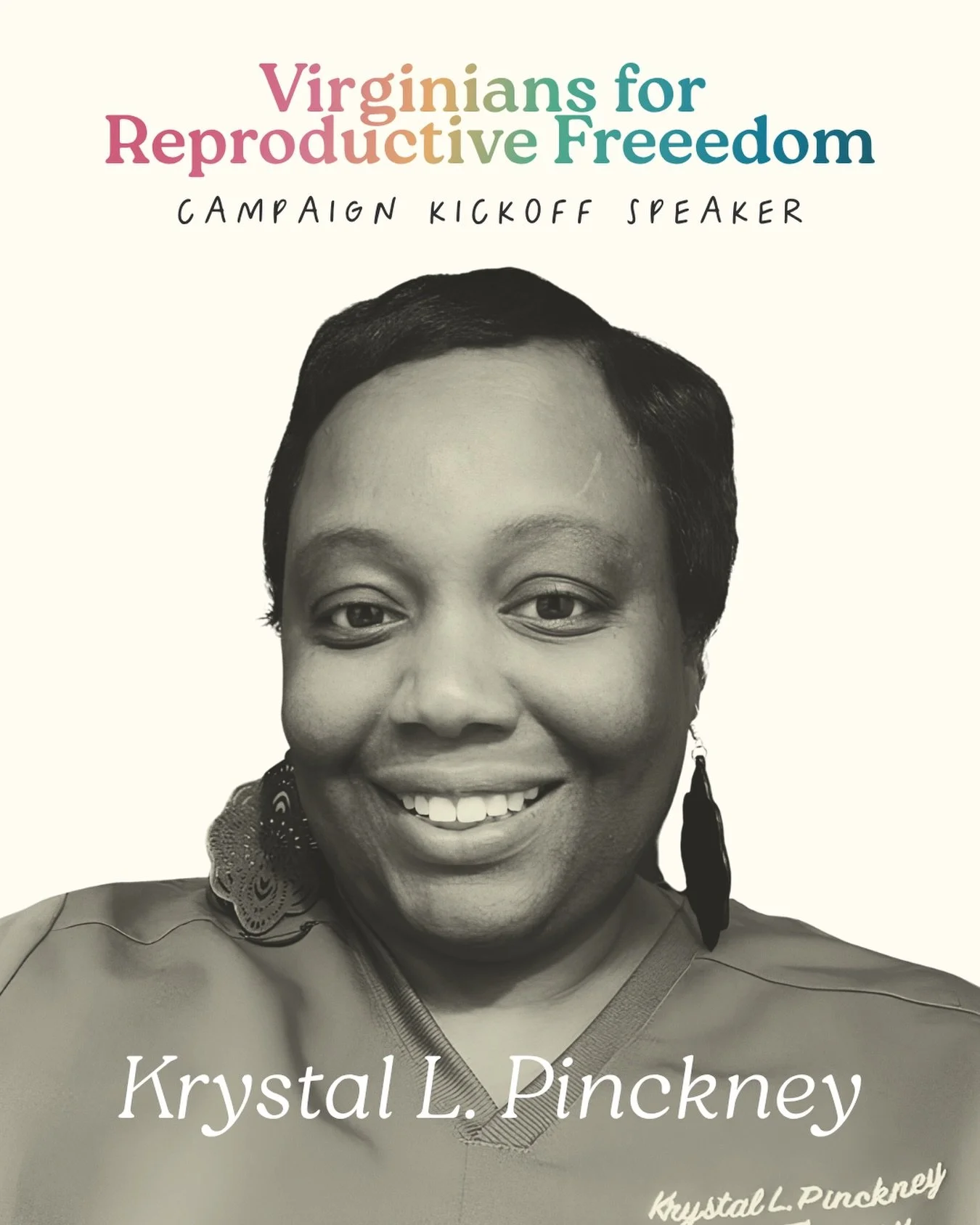 ✅Tomorrow at the Rally for Reproductive Freedom, we are honored to uplift the voice of Krystal L. Pinckney &mdash; Birth and Postpartum Doula, Certified Yoga Therapist, and founder of Embodied by Me.

With over 20 years of experience supporting birth